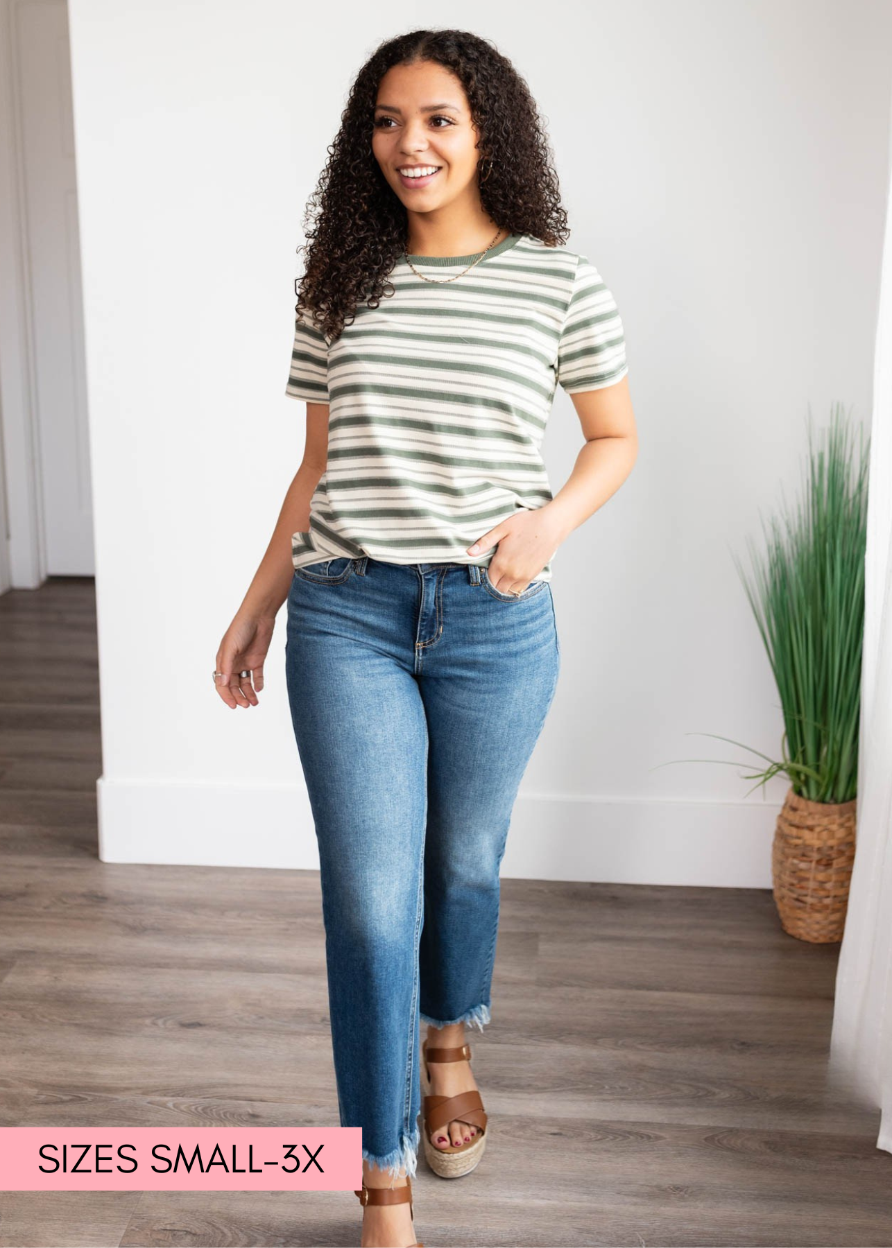 Meghan Jade Stripe Top