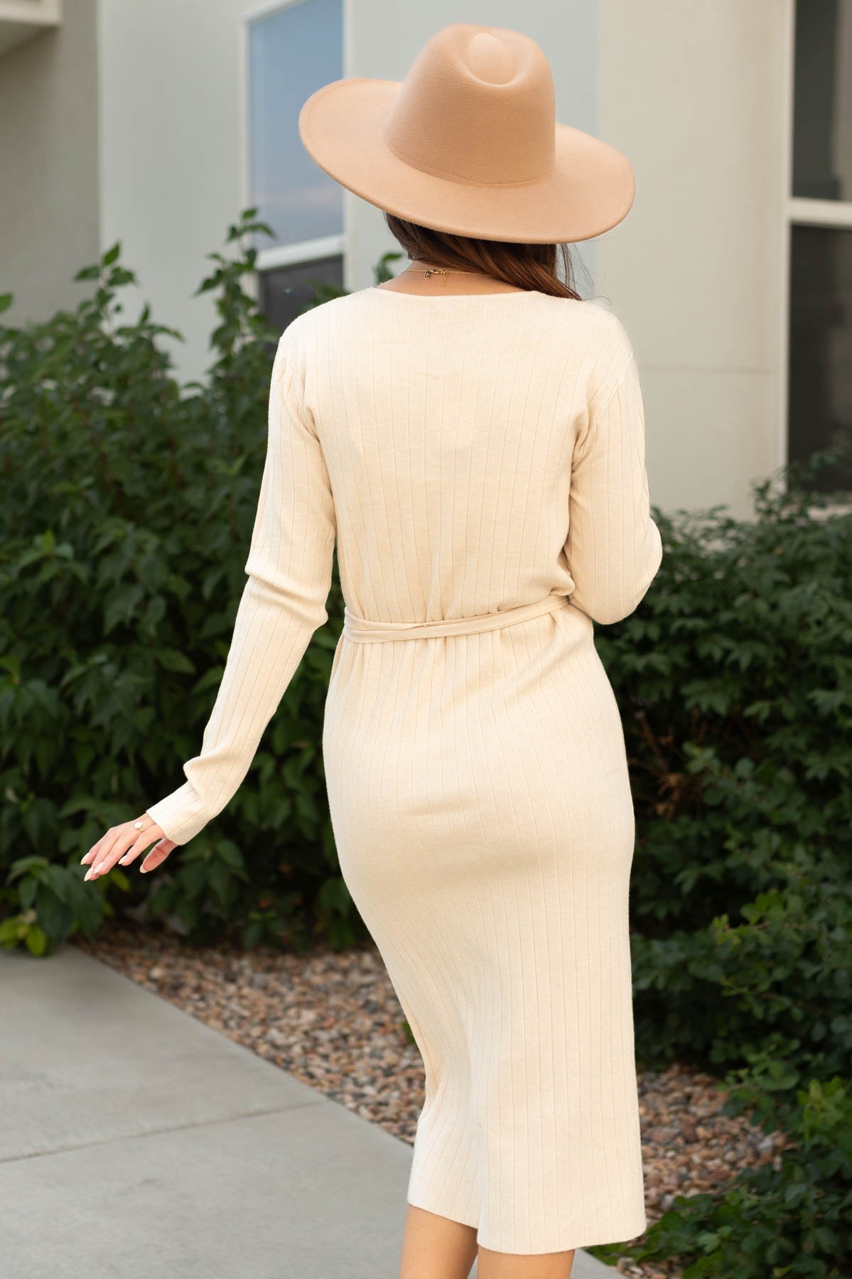 Melanie Oatmeal Dress