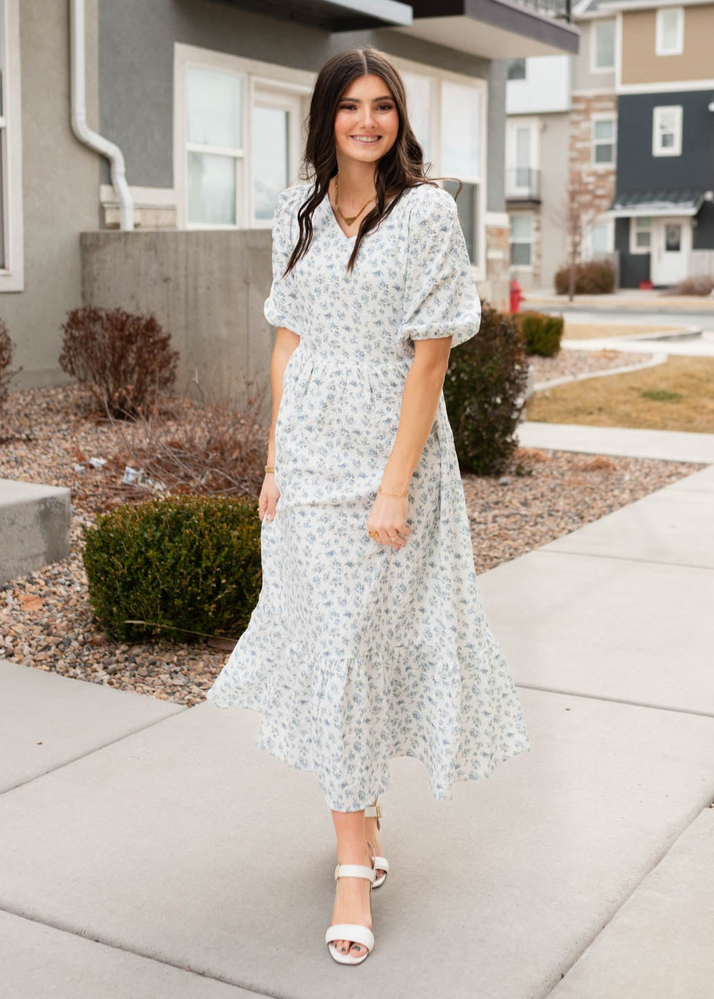 Melody Blue Floral Dress