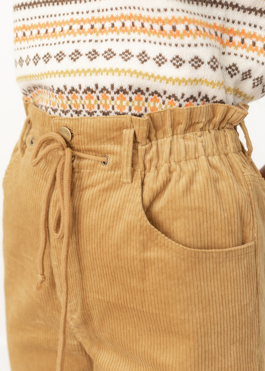 Mia Mustard Corduroy Pants