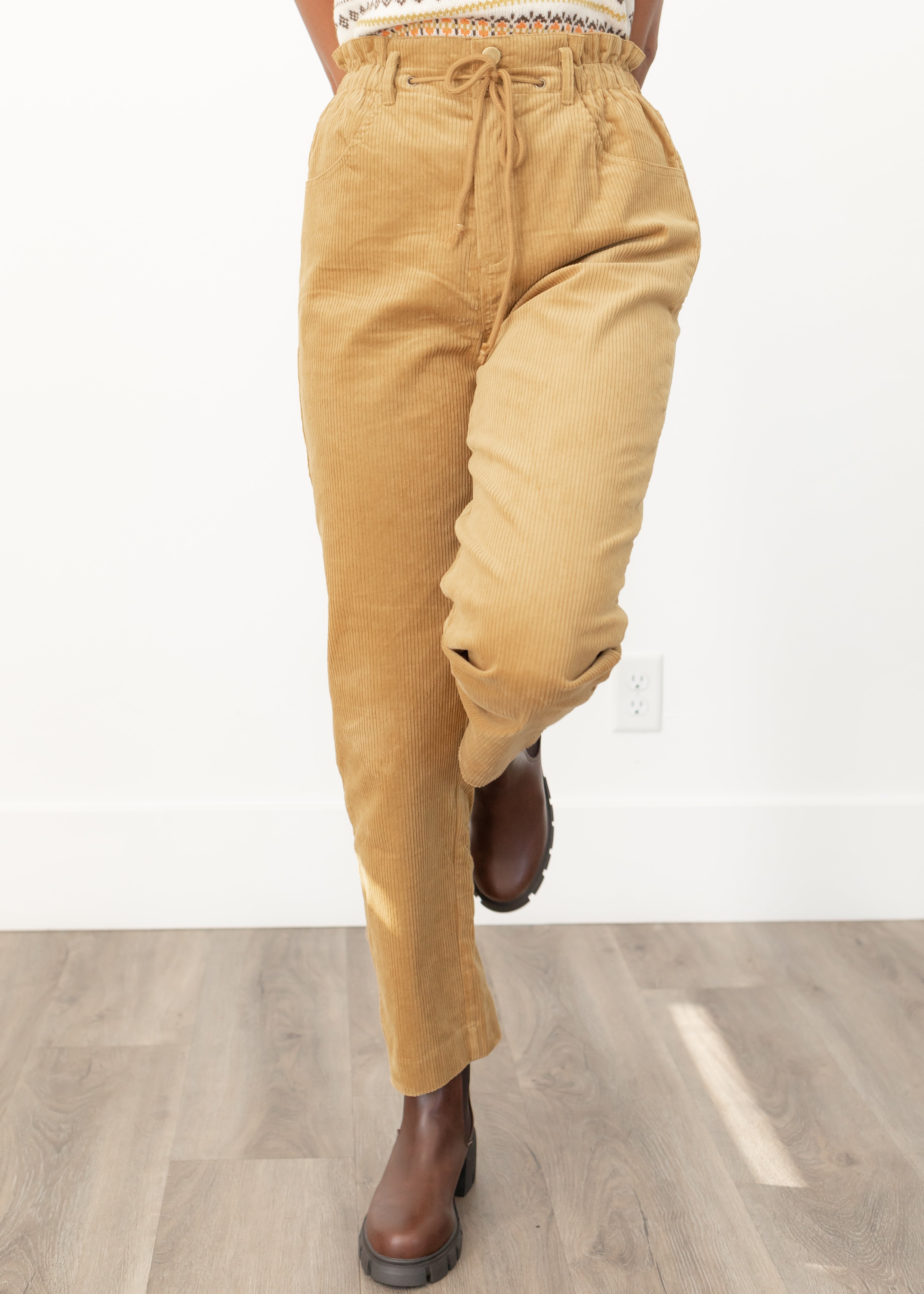 Mia Mustard Corduroy Pants
