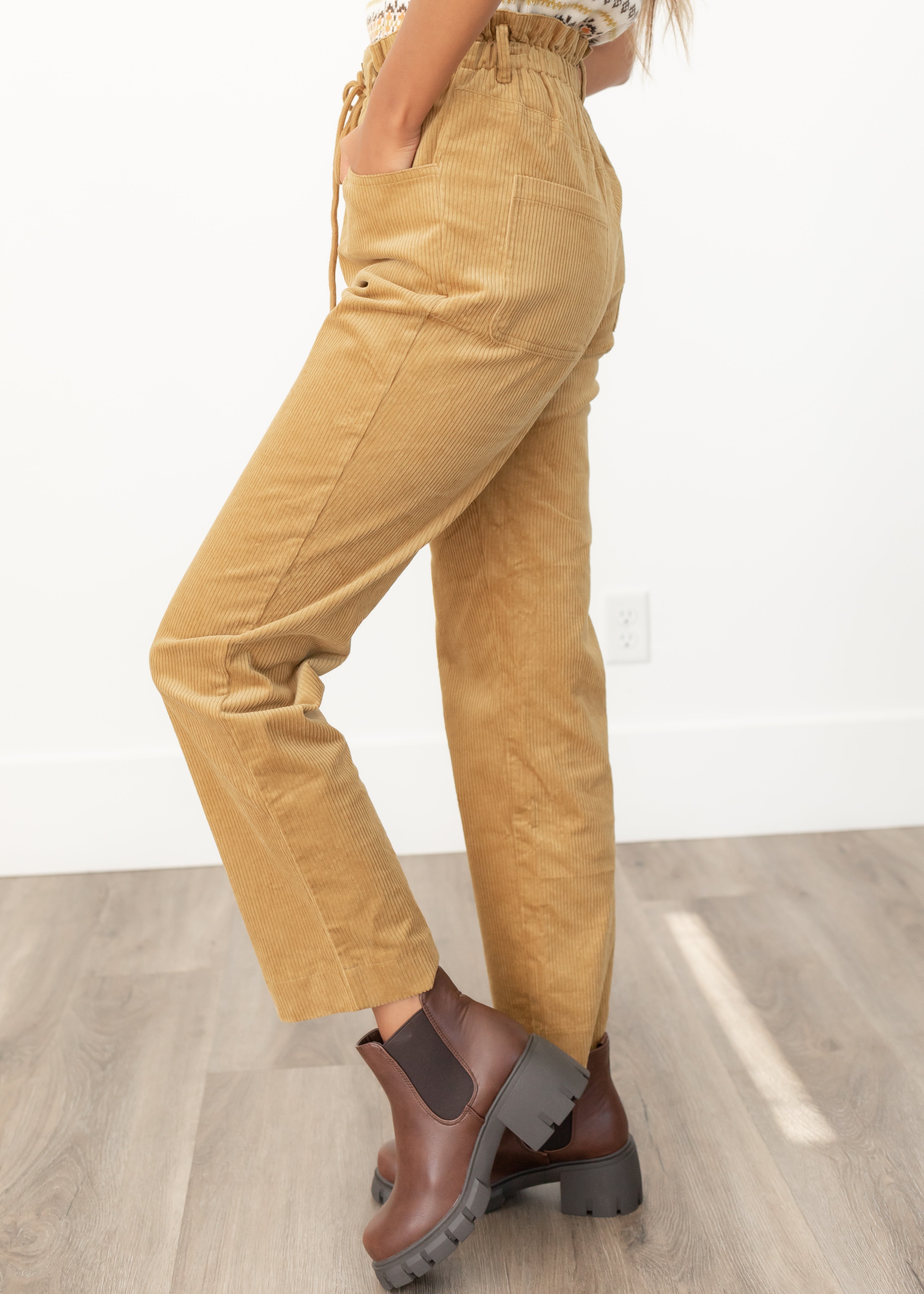 Mia Mustard Corduroy Pants