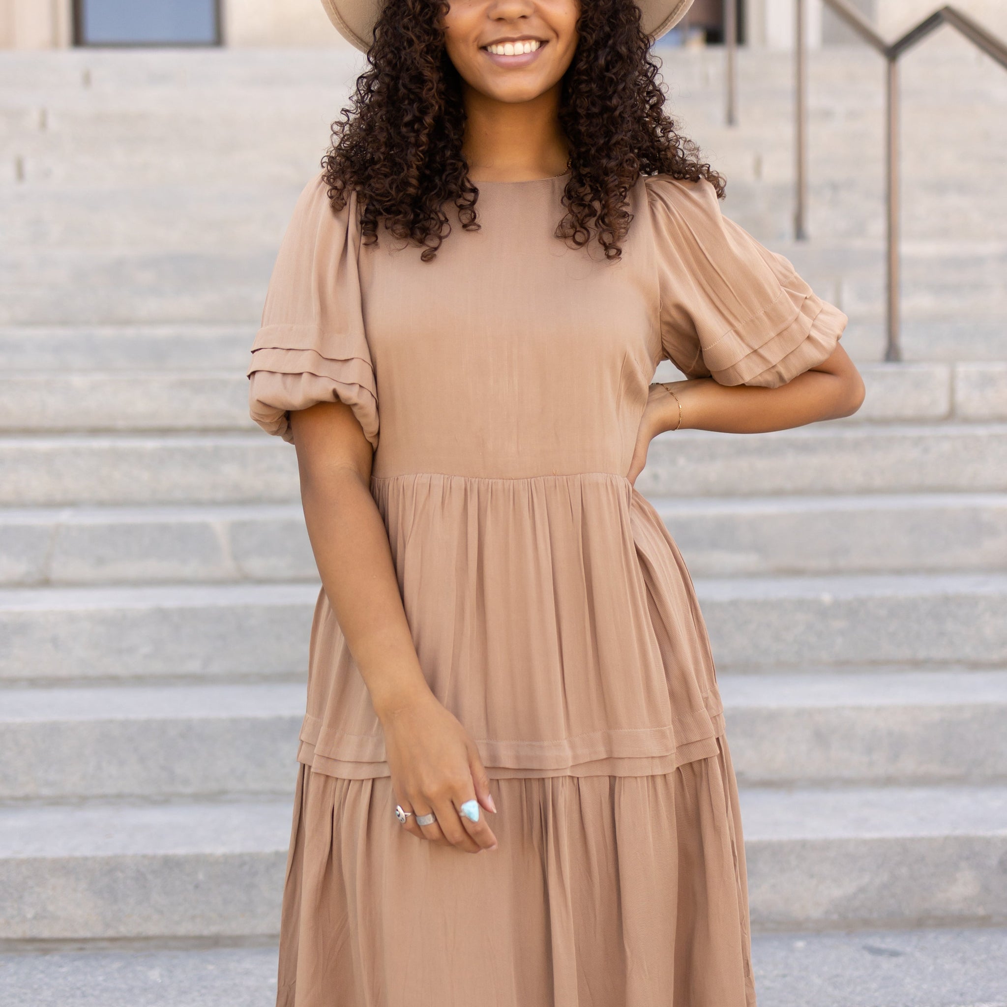 Michelle Taupe Dress