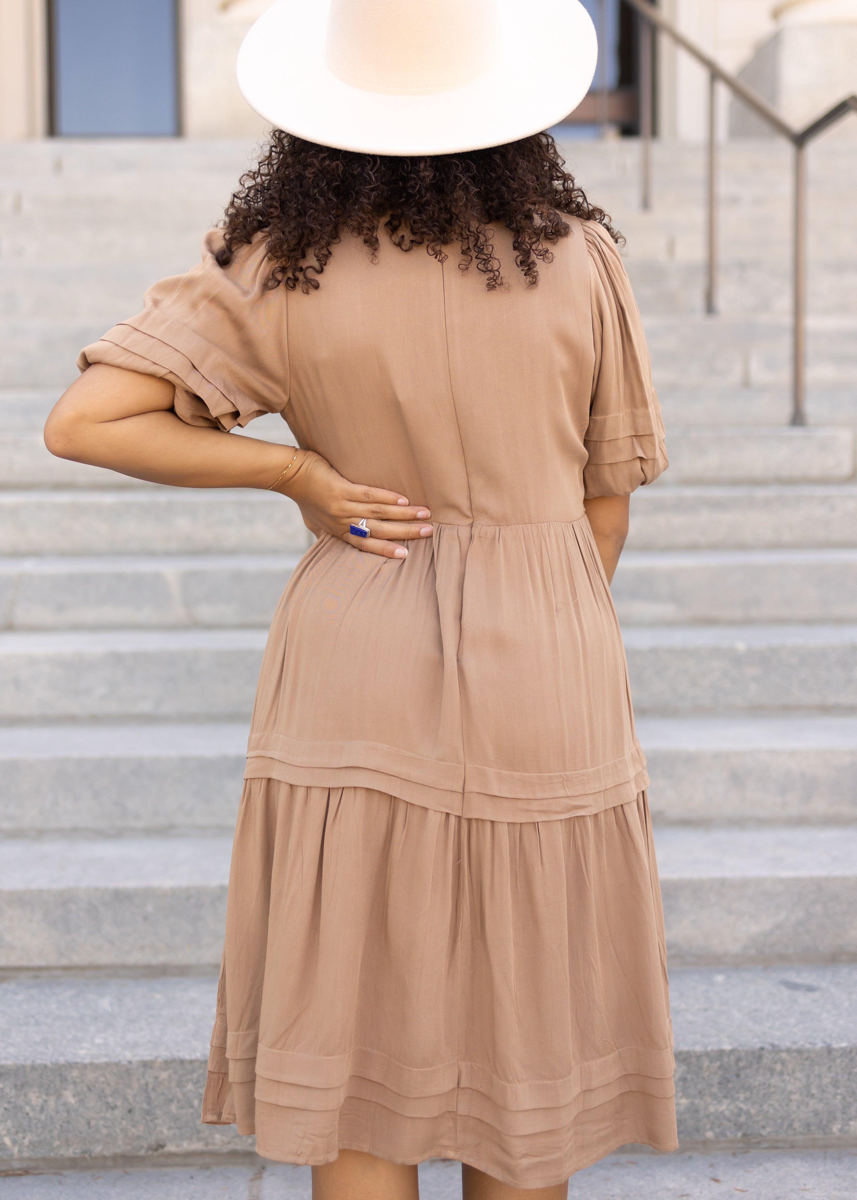 Michelle Taupe Dress