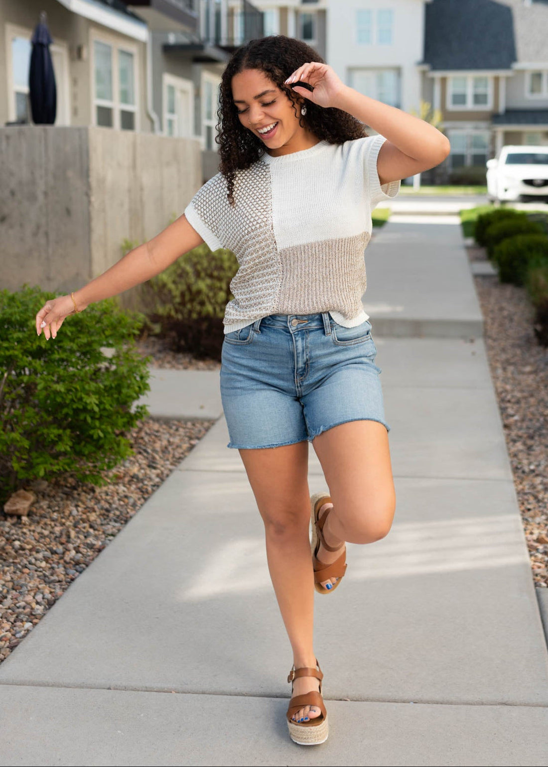 Milla Natural Knit Sweater Top