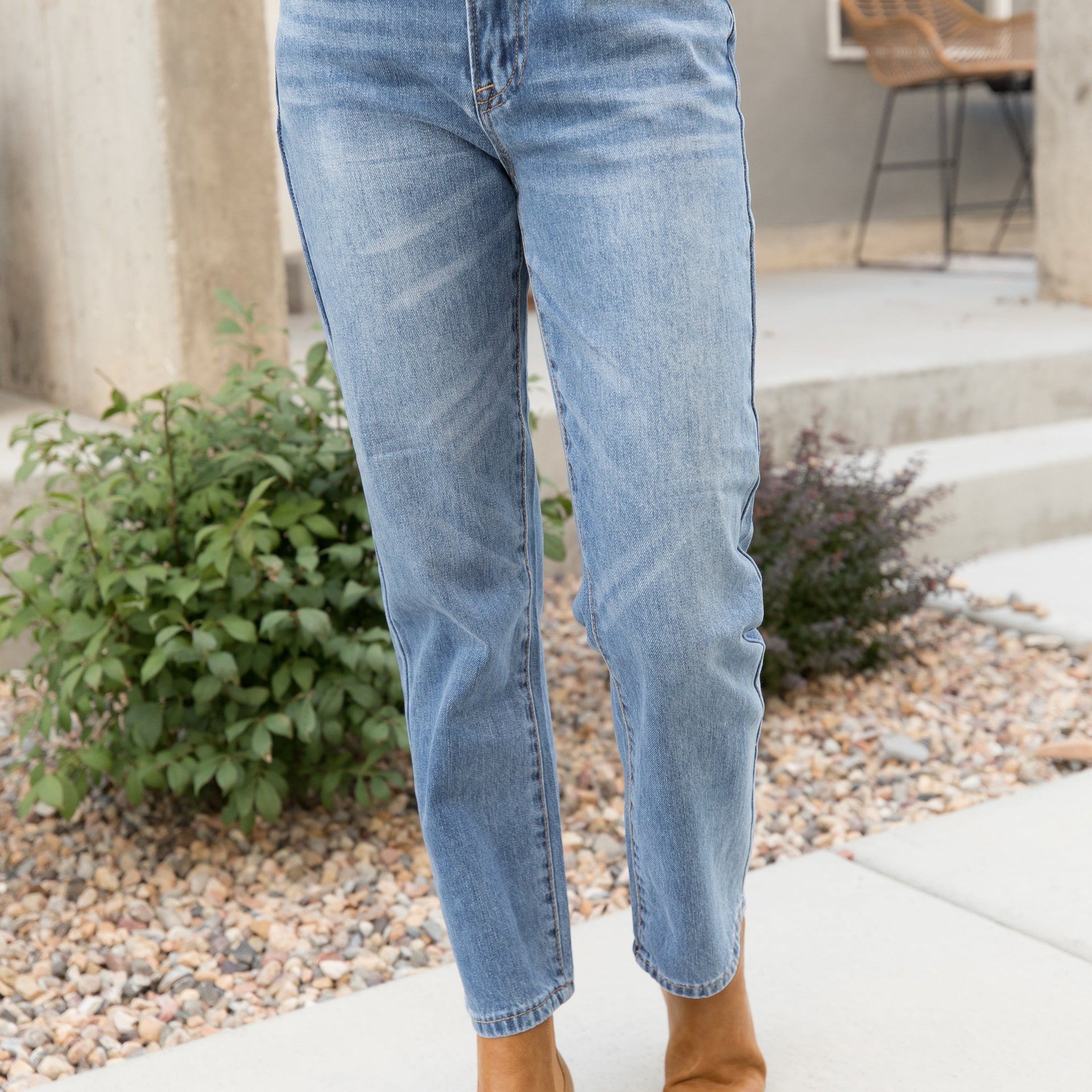 Millennium Medium Wash Straight Leg Jeans