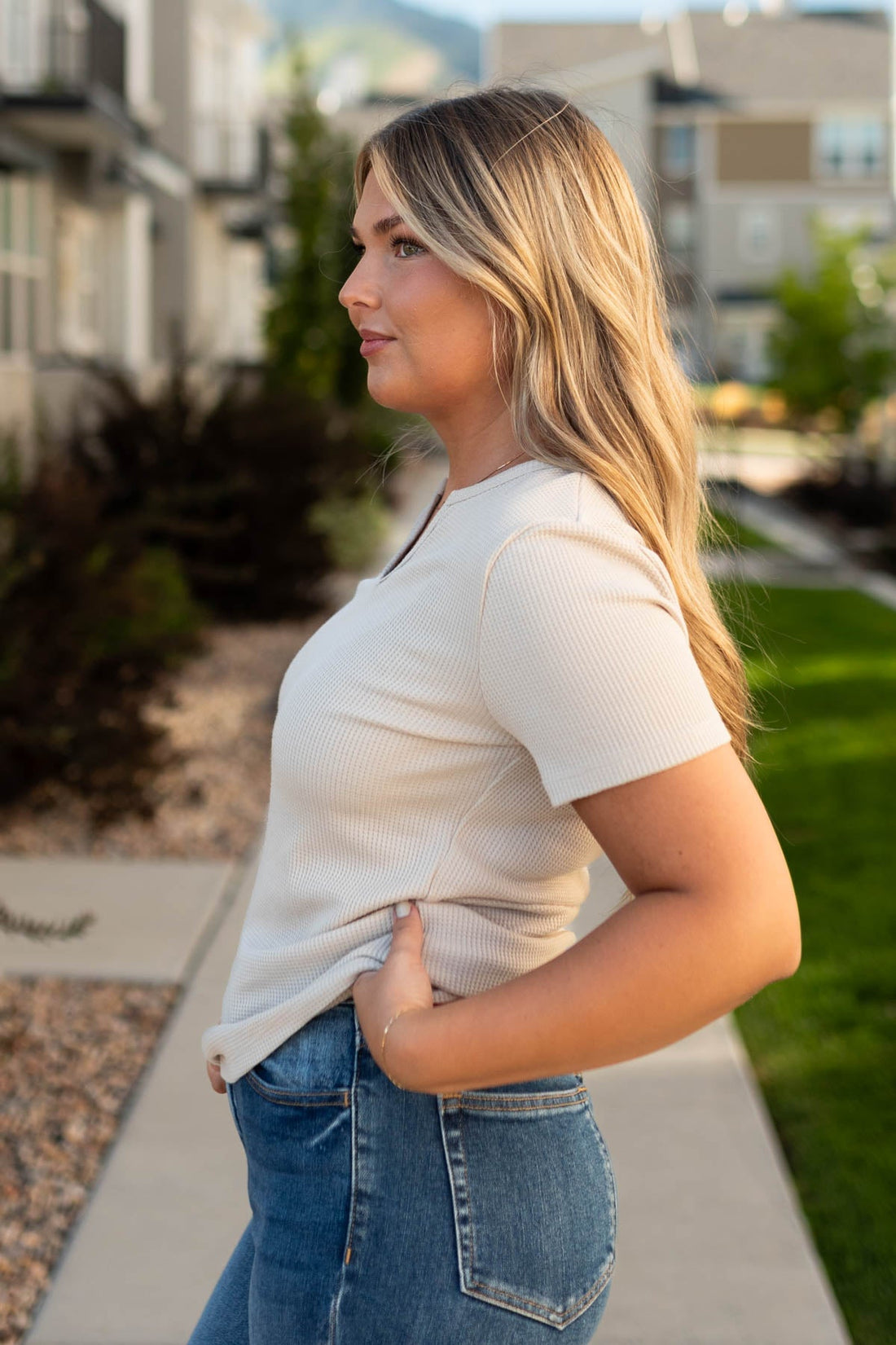 Millie Light Taupe Top