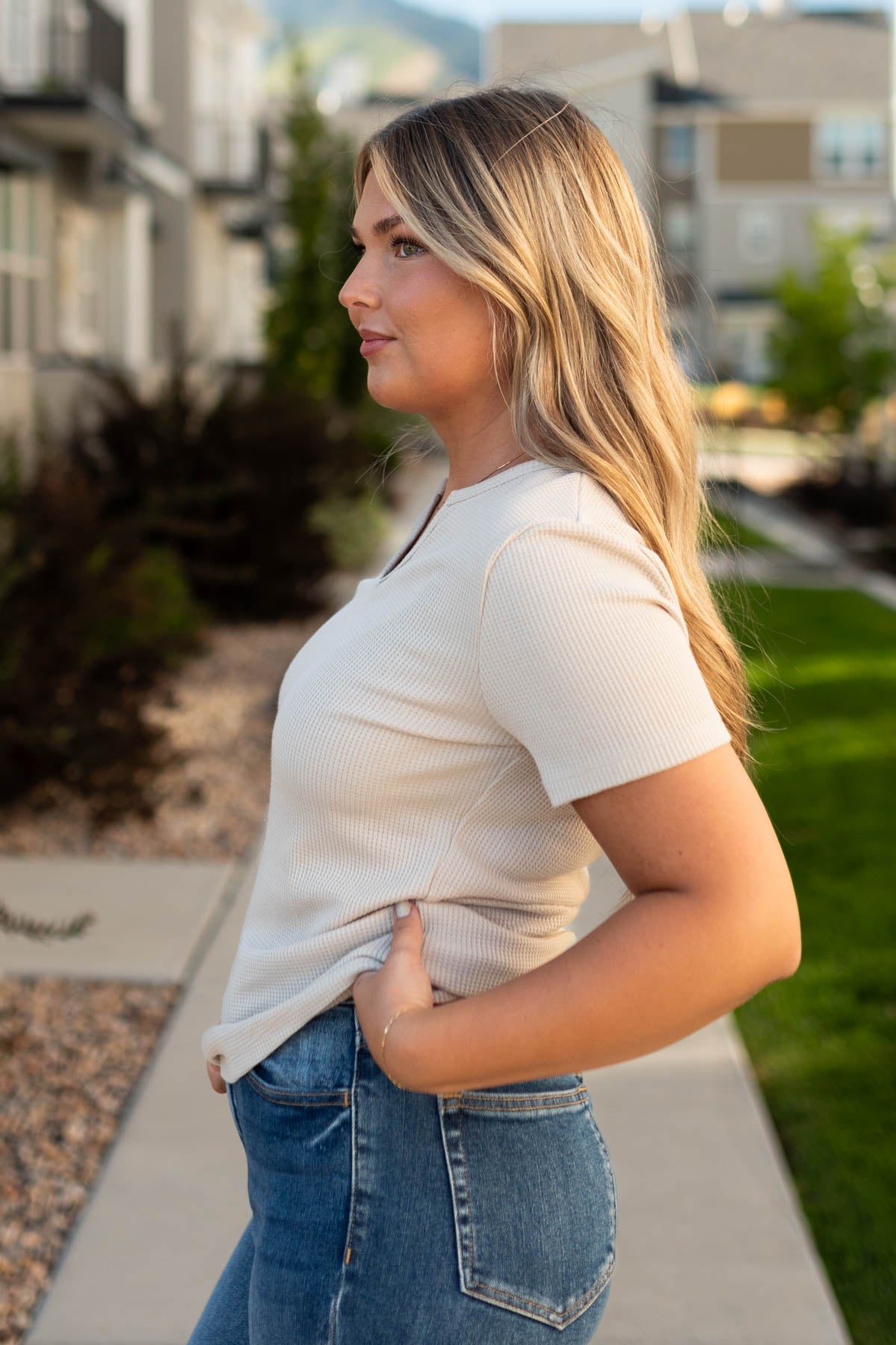 Millie Light Taupe Top