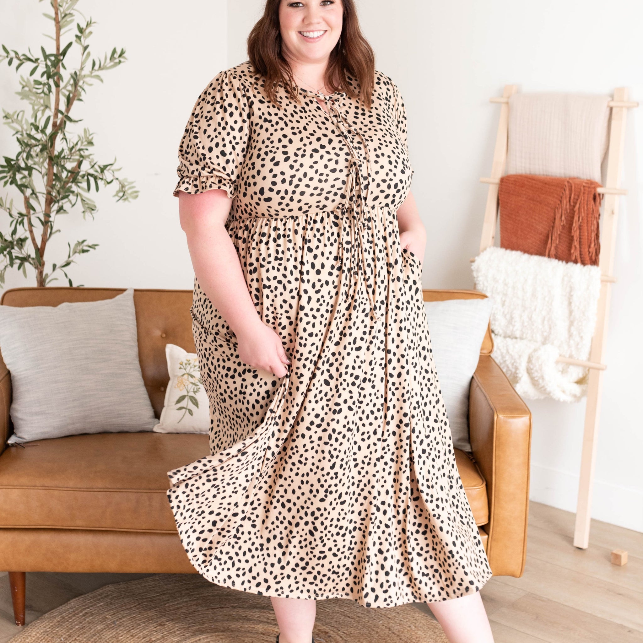 Miranda Leopard Bow Dress