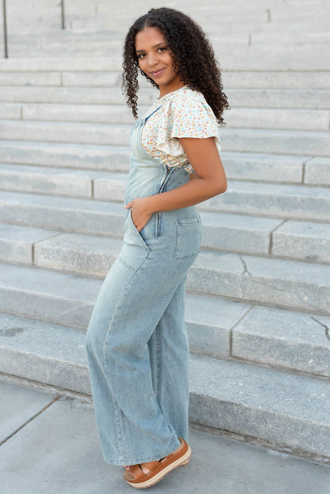 Miriam Blue Denim Jumpsuit