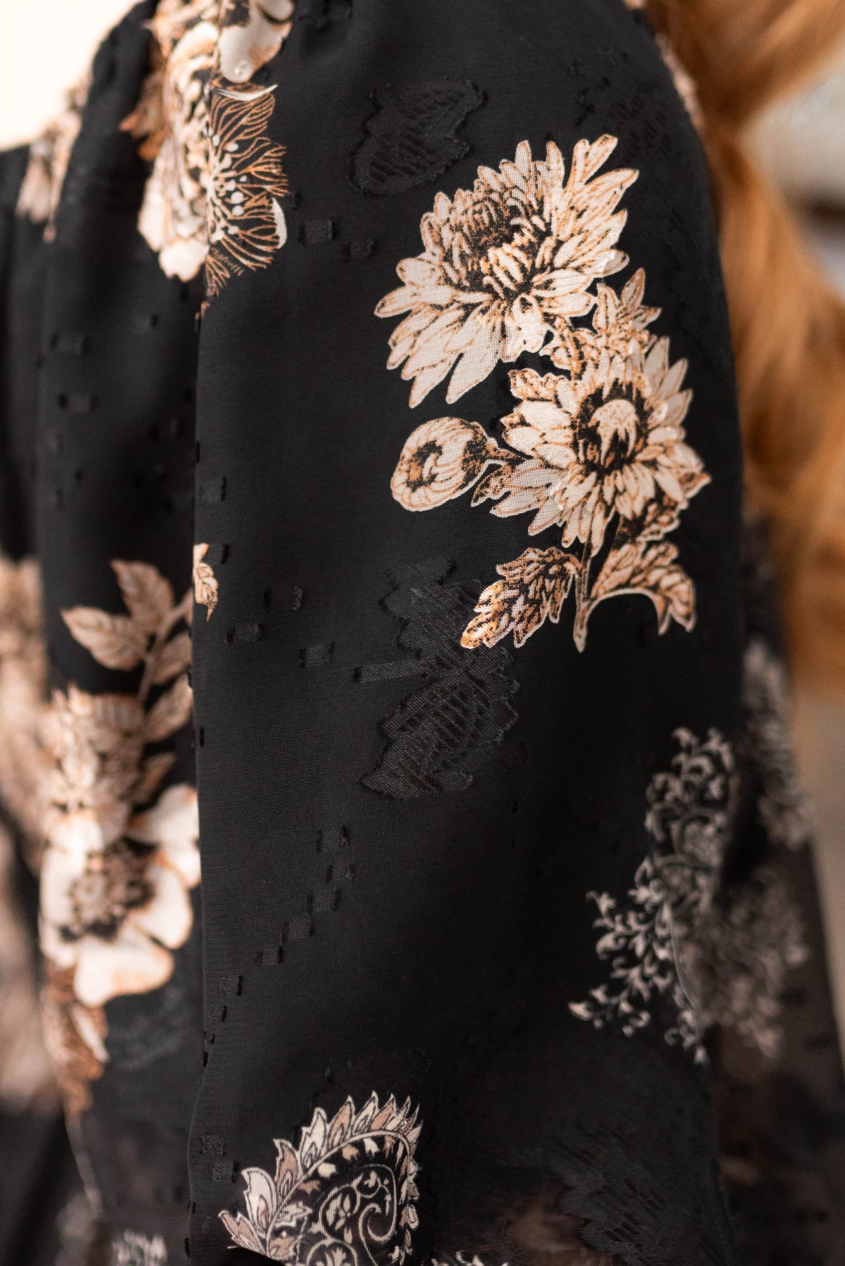 Misty Black Pattern Dress