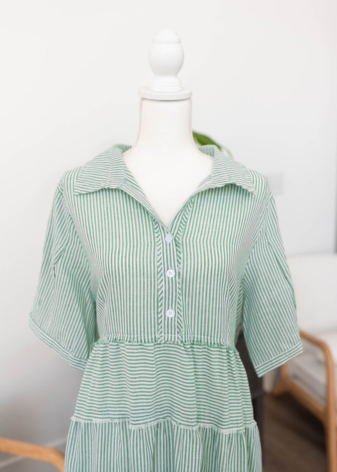 Molly Green Stripe Dress