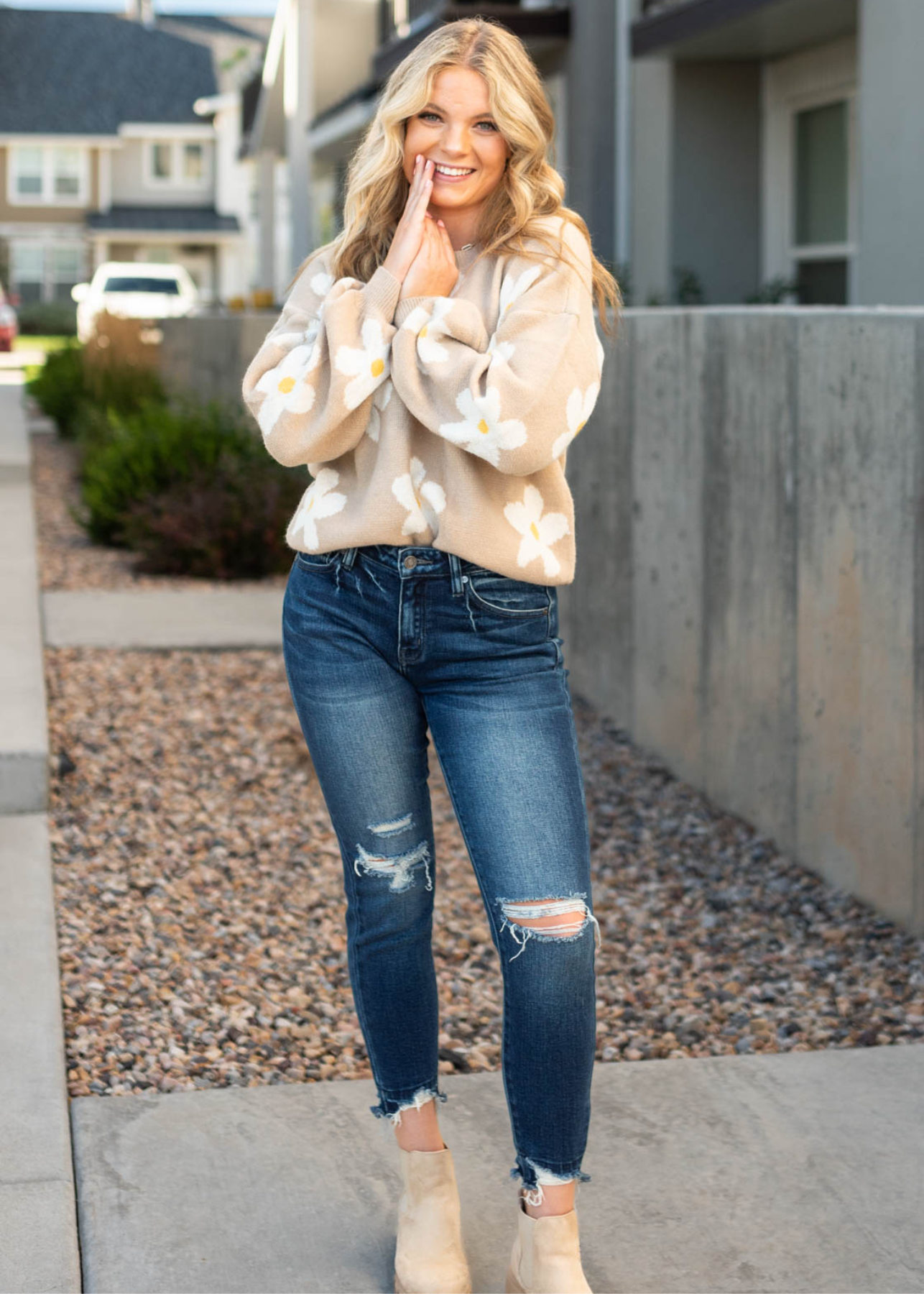 Naomi Beige Sweater