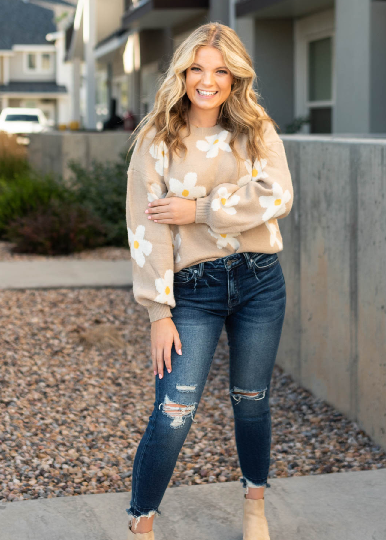 Naomi Beige Sweater