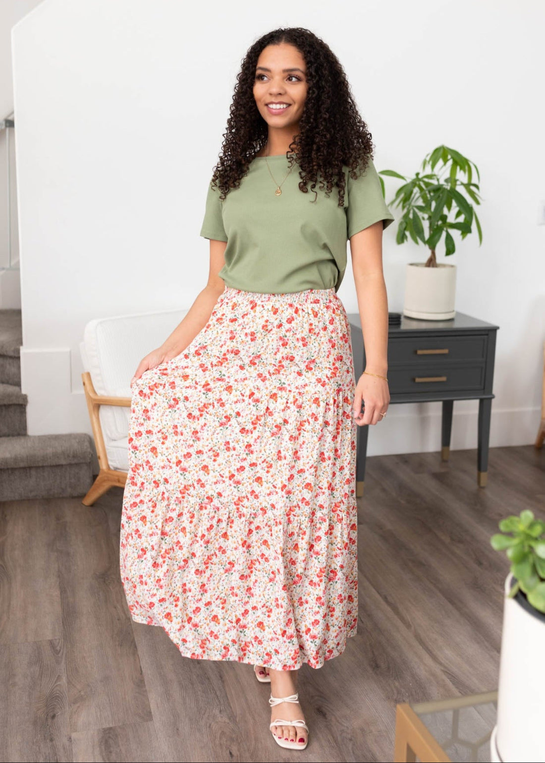 Natalia Multi Floral Skirt