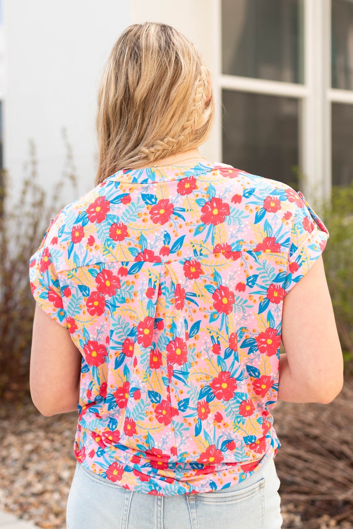 Nico Blush Multi Floral Top