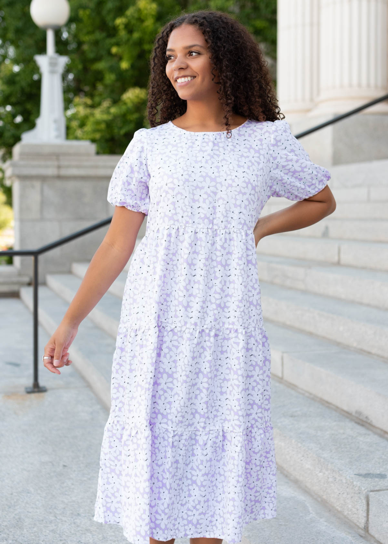 Nicole Lavender Daisy Dress