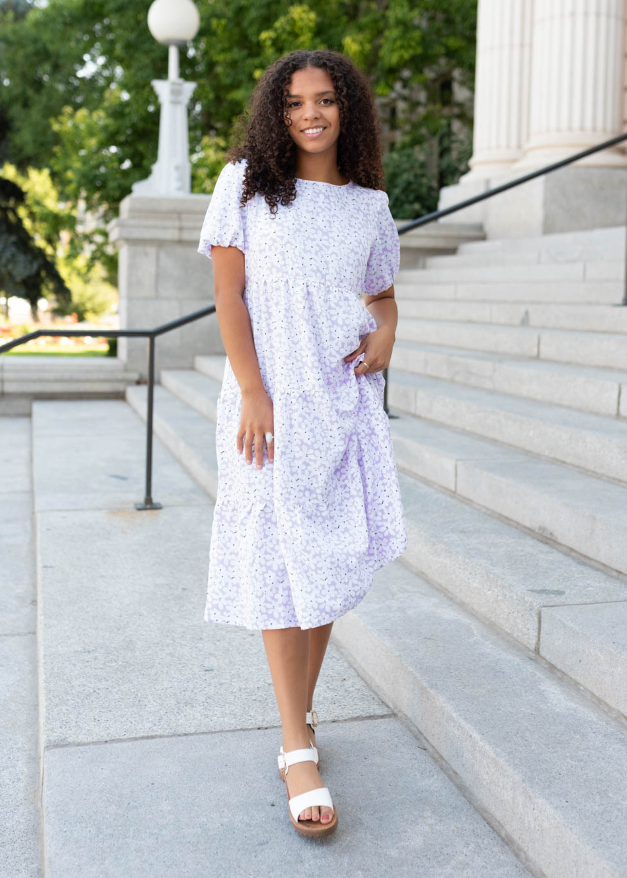 Nicole Lavender Daisy Dress