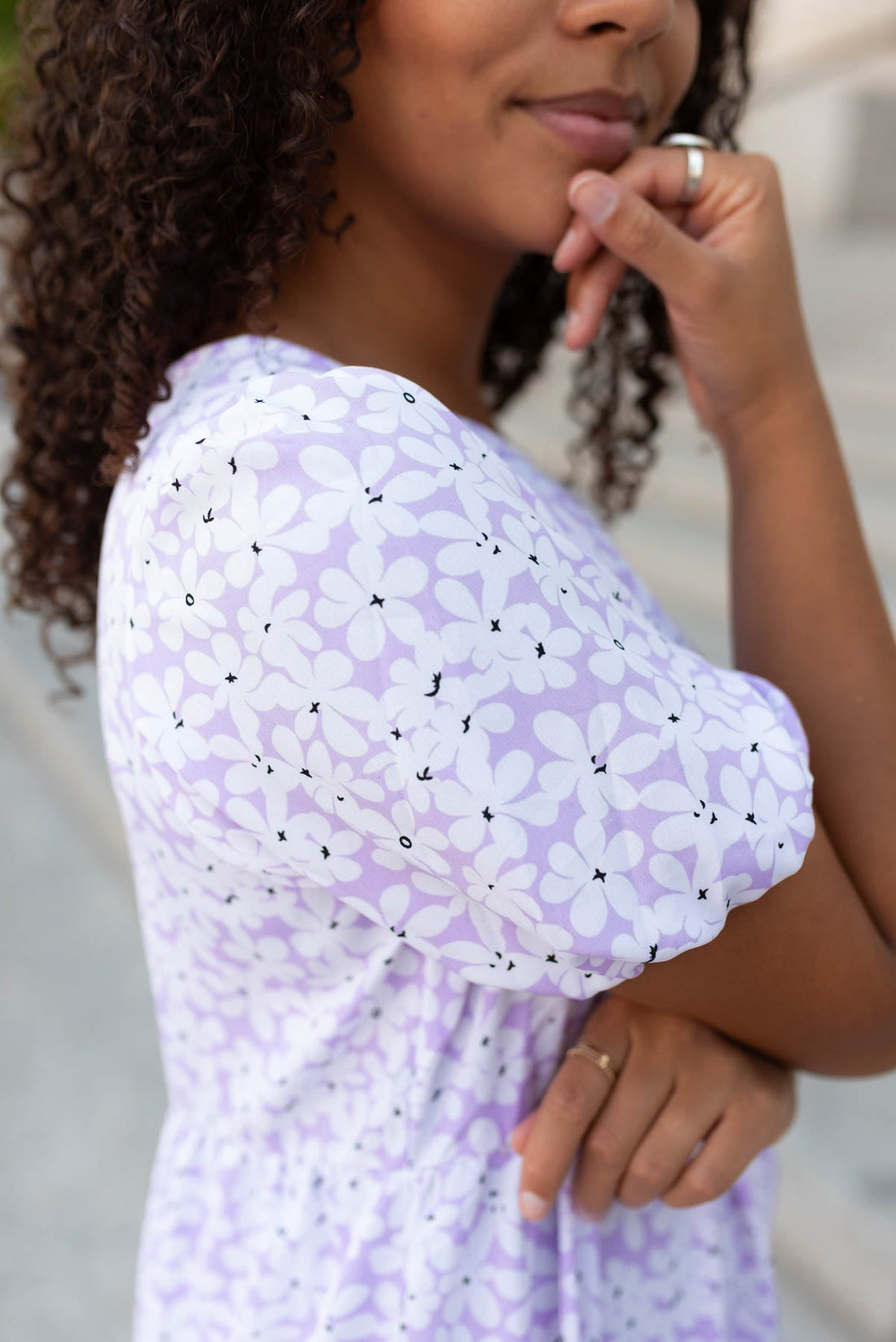 Nicole Lavender Daisy Dress