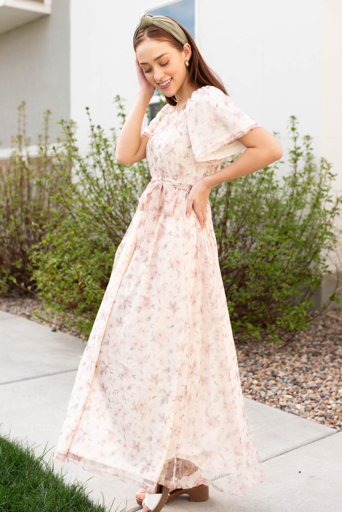 Noemi Ivory Floral Dress