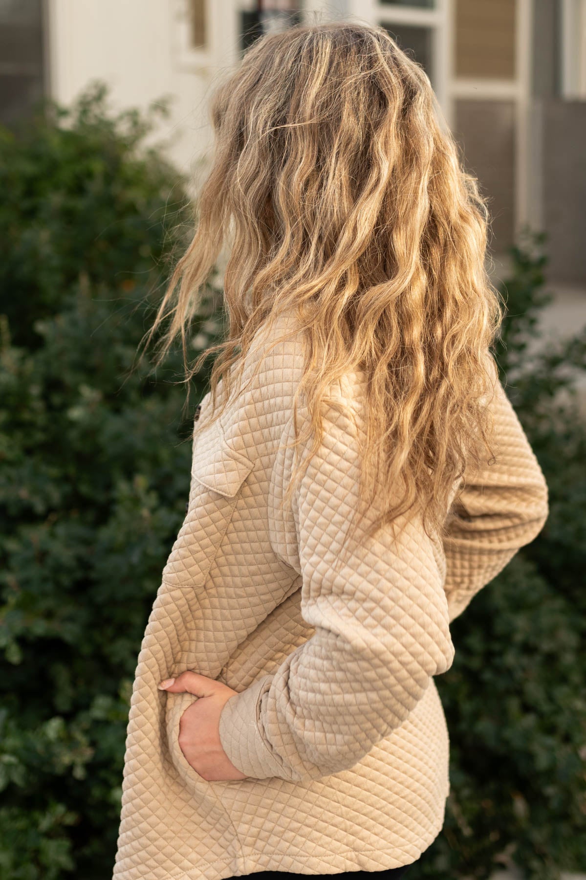 Olexa Khaki Retro Shacket