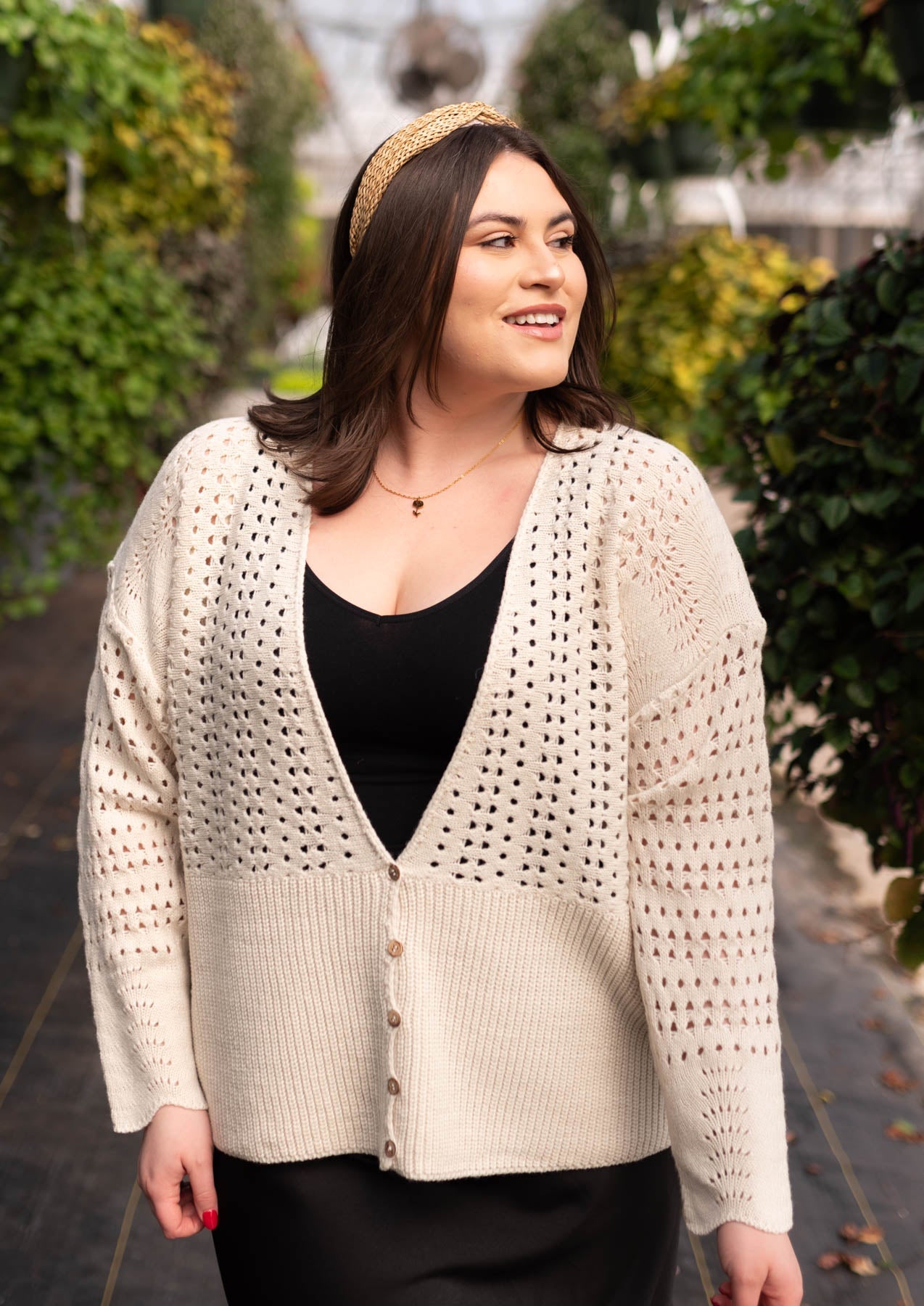 Paisley Ivory Knitted Cardigan