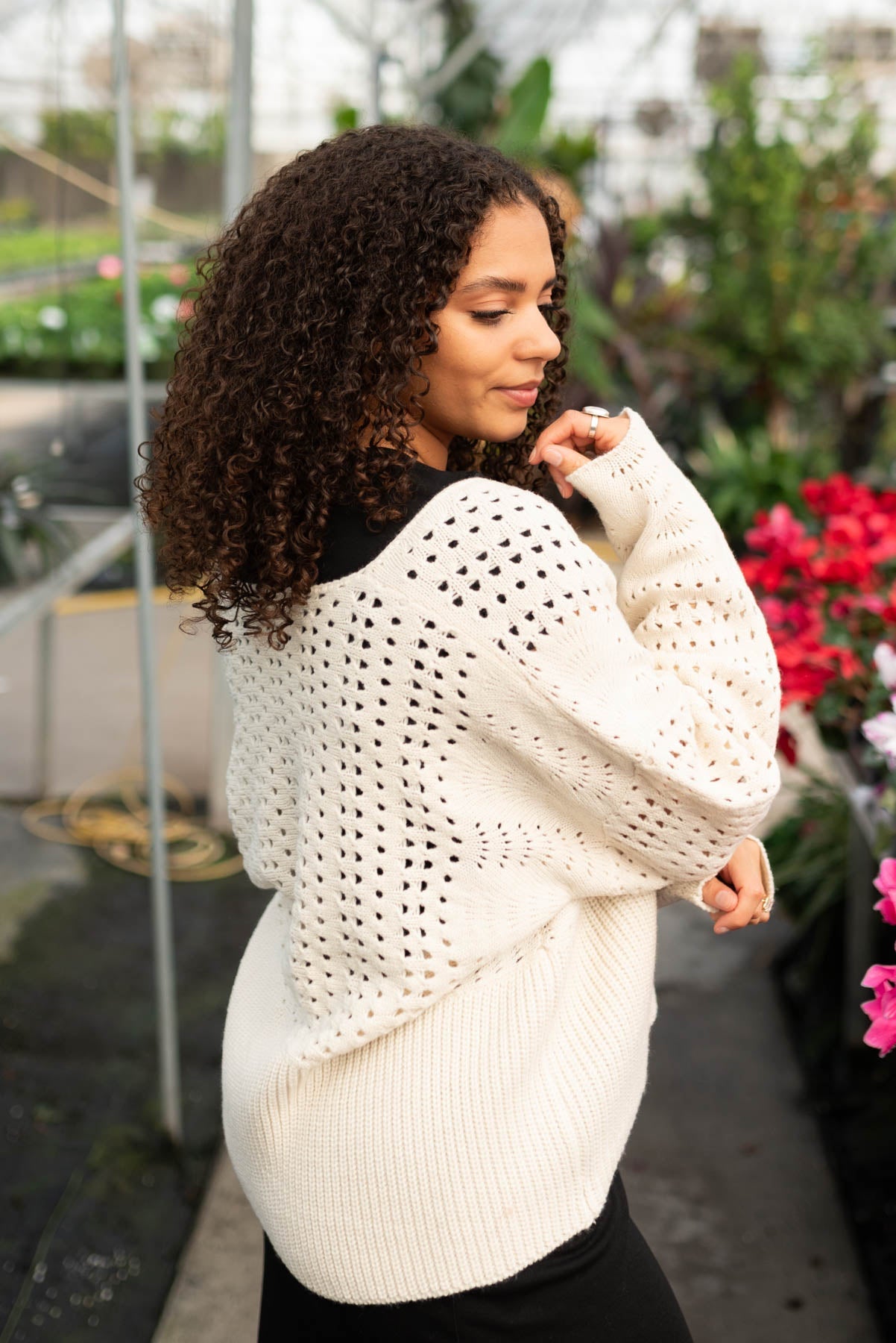 Paisley Ivory Knitted Cardigan