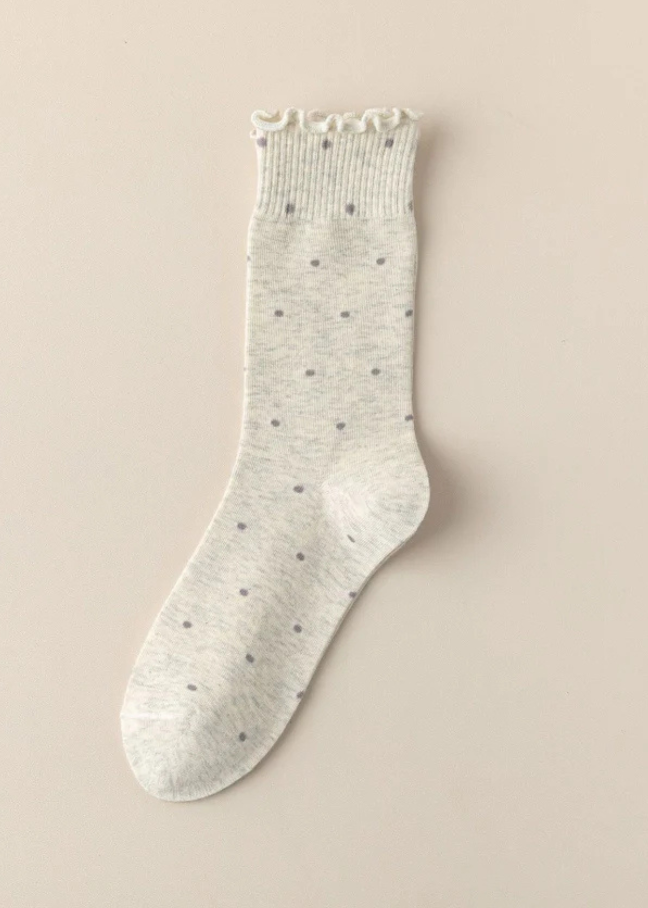 Parker Grey Polka Dot Socks