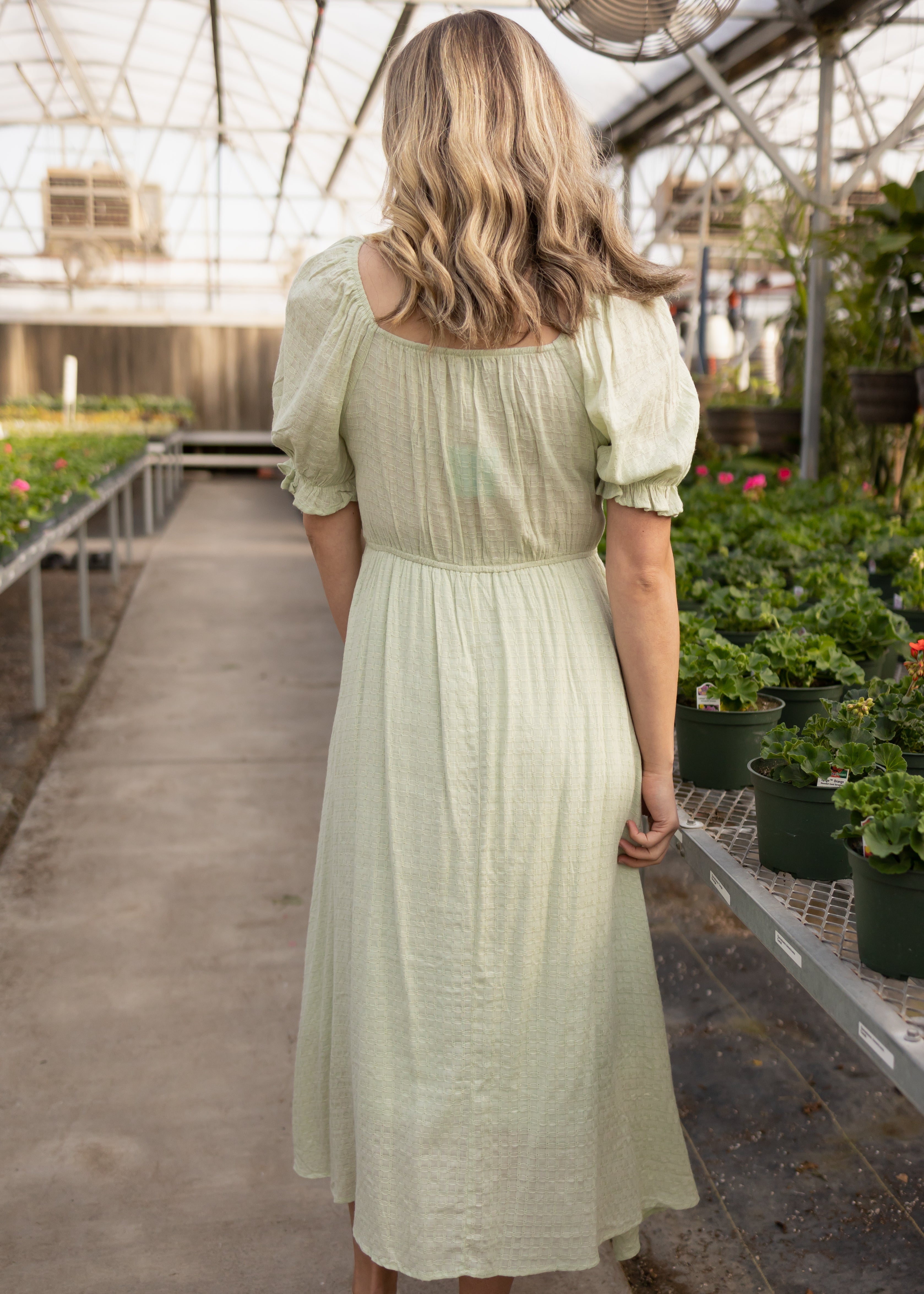 Poppy Sage Dress