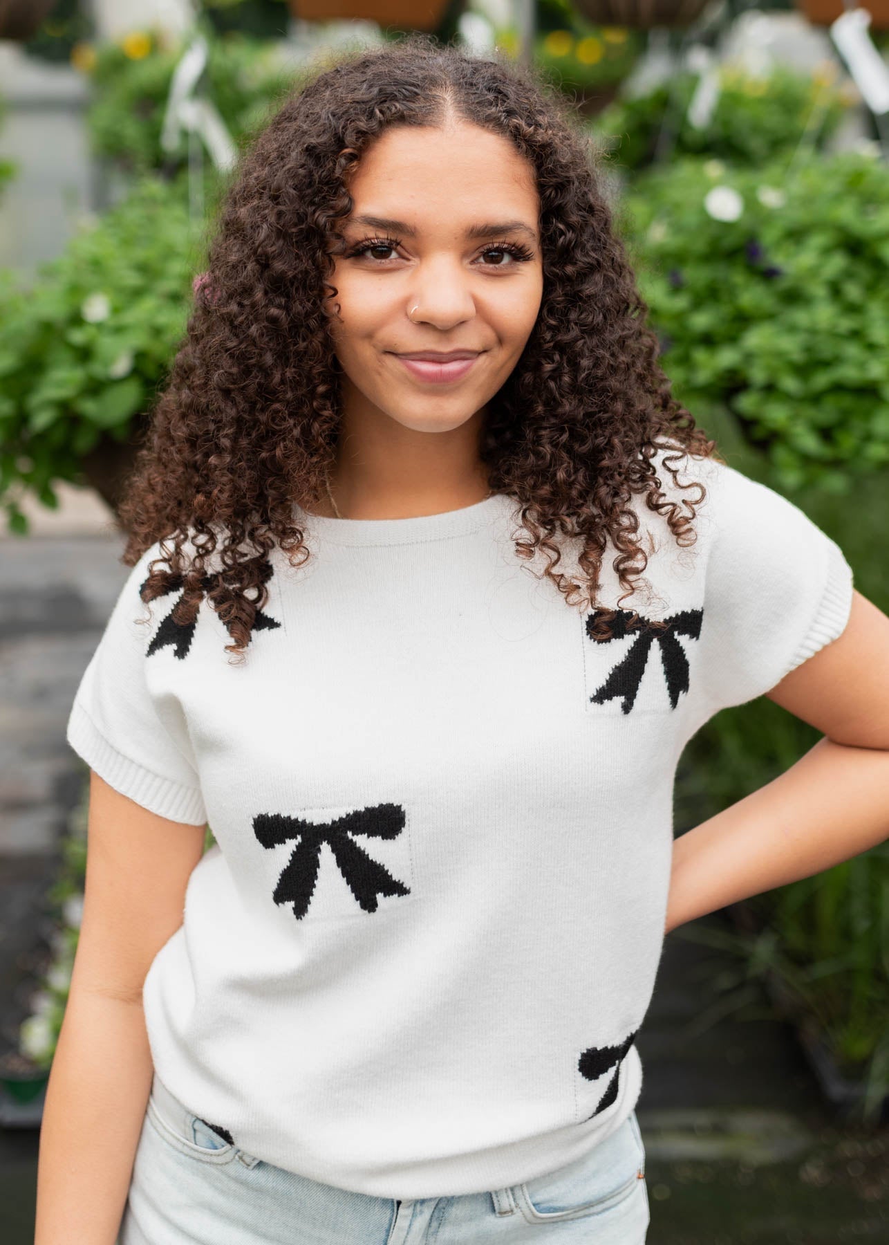 Presley Black Bow Sweater