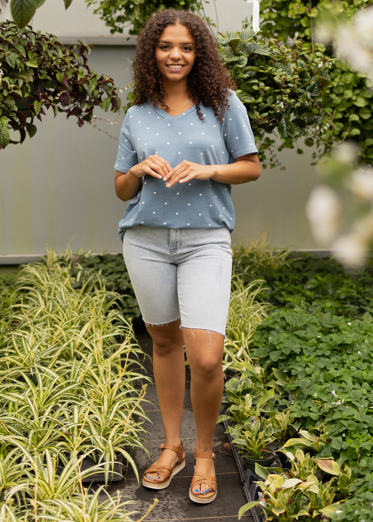 Presley Chambray Top