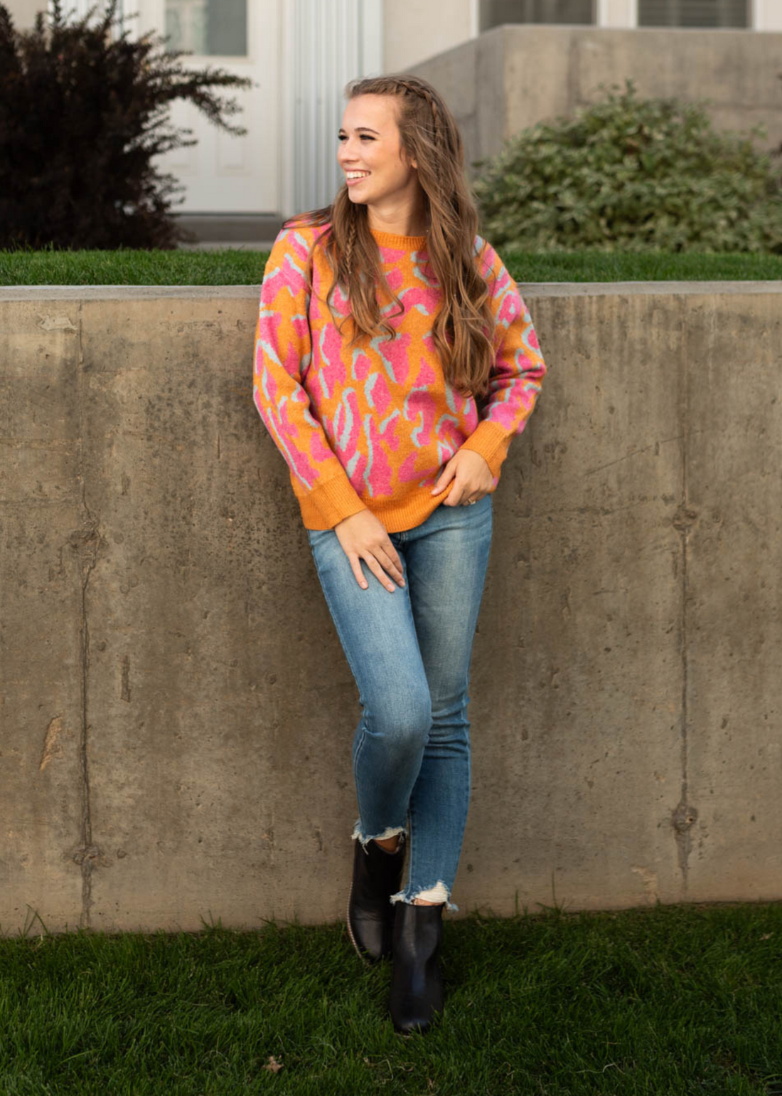 Priya Orange Sweater