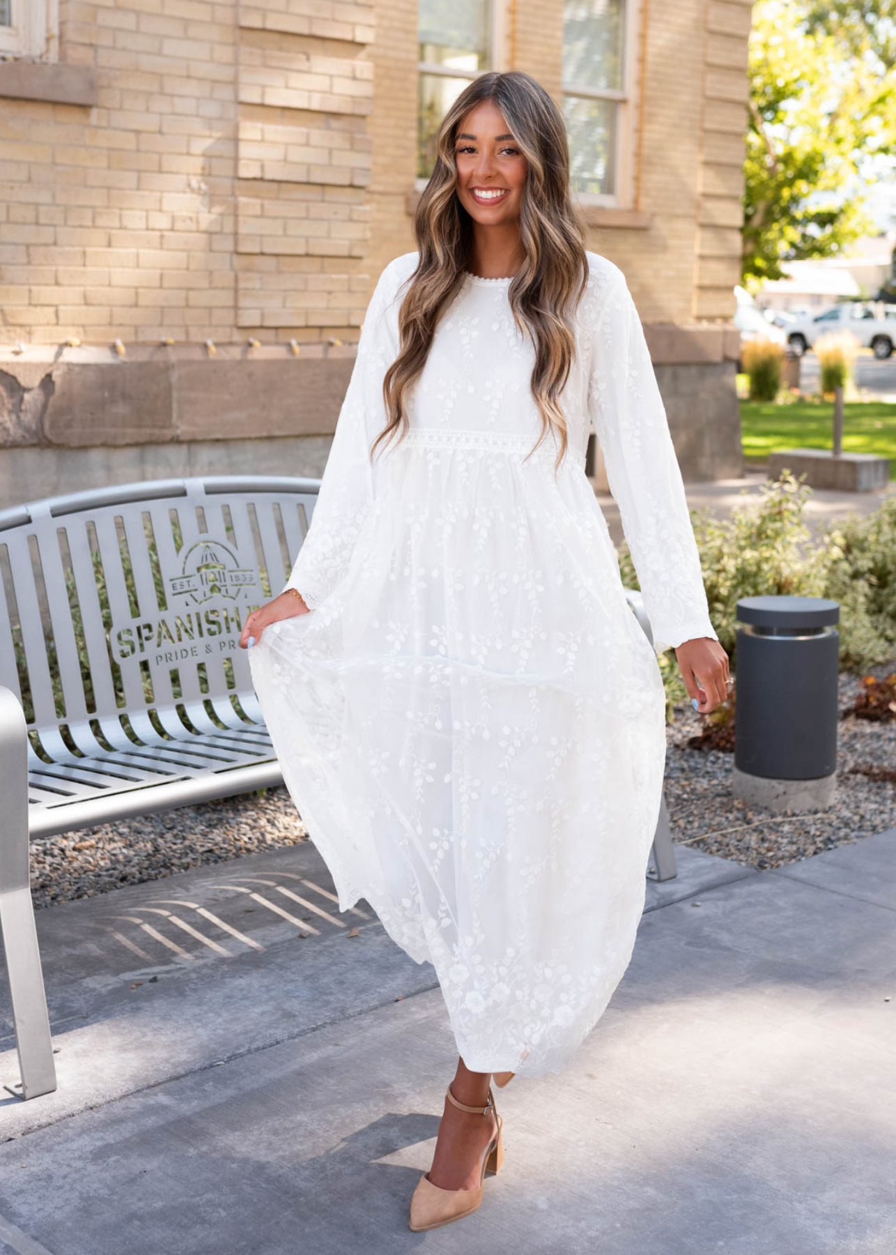 Quincy White Floral Maxi Dress
