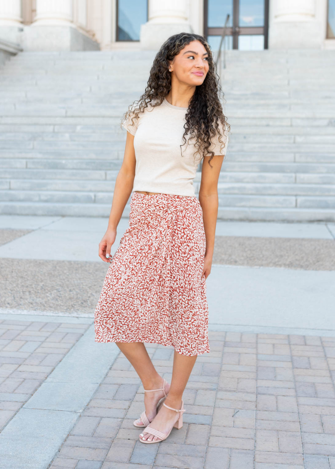 Rainie Oatmeal Ribbed Top