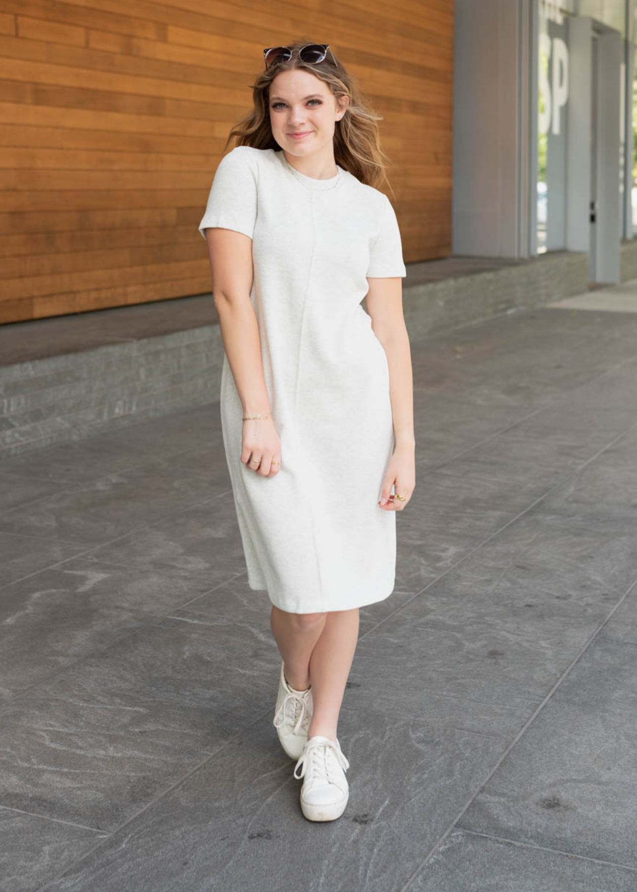 Ramie Heather Grey Knit Dress