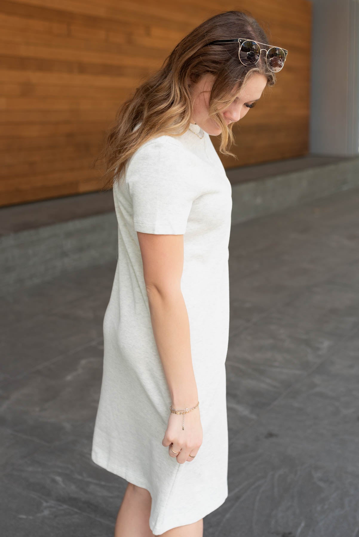 Ramie Heather Grey Knit Dress