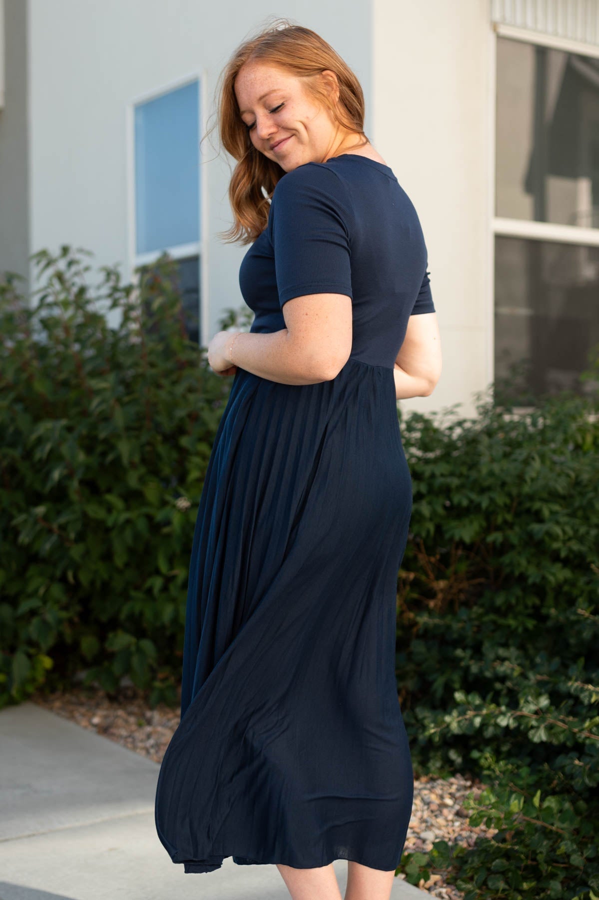 Raquel Navy Dress