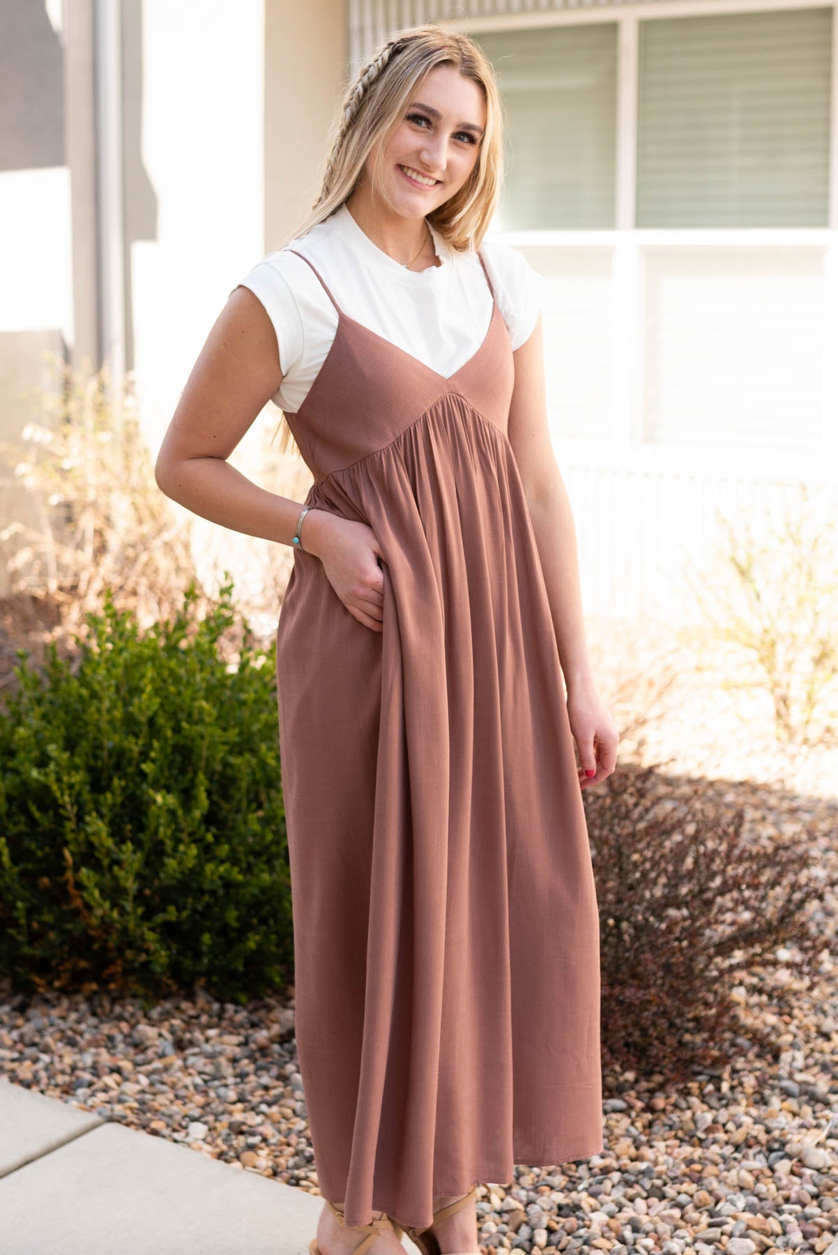 Rashel Terracotta Maxi Dress