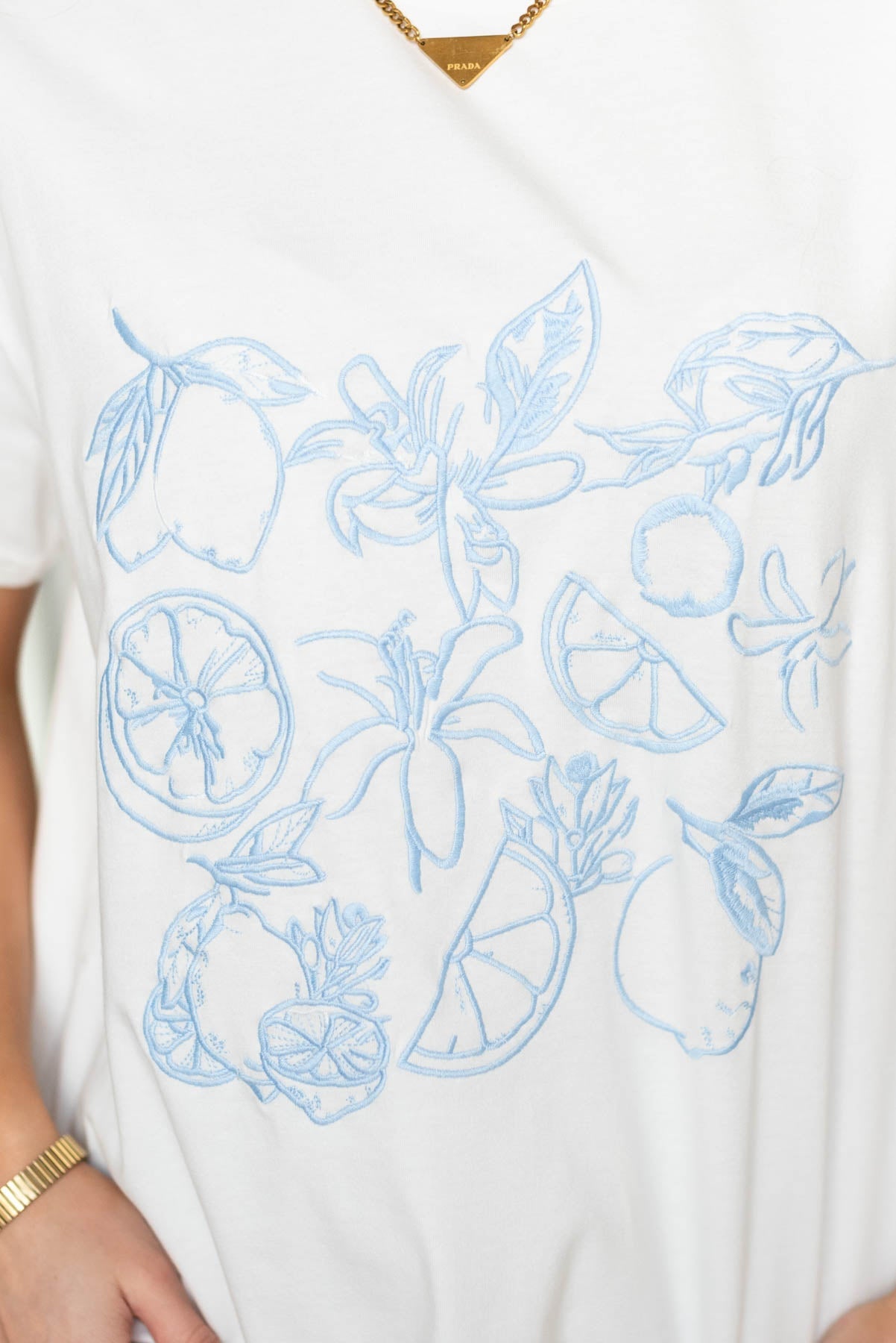 Rayanna Lemon Print Graphic Tee