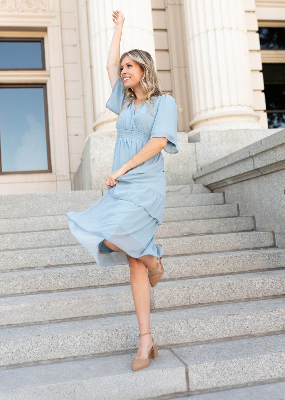 Rea Light Blue Dress