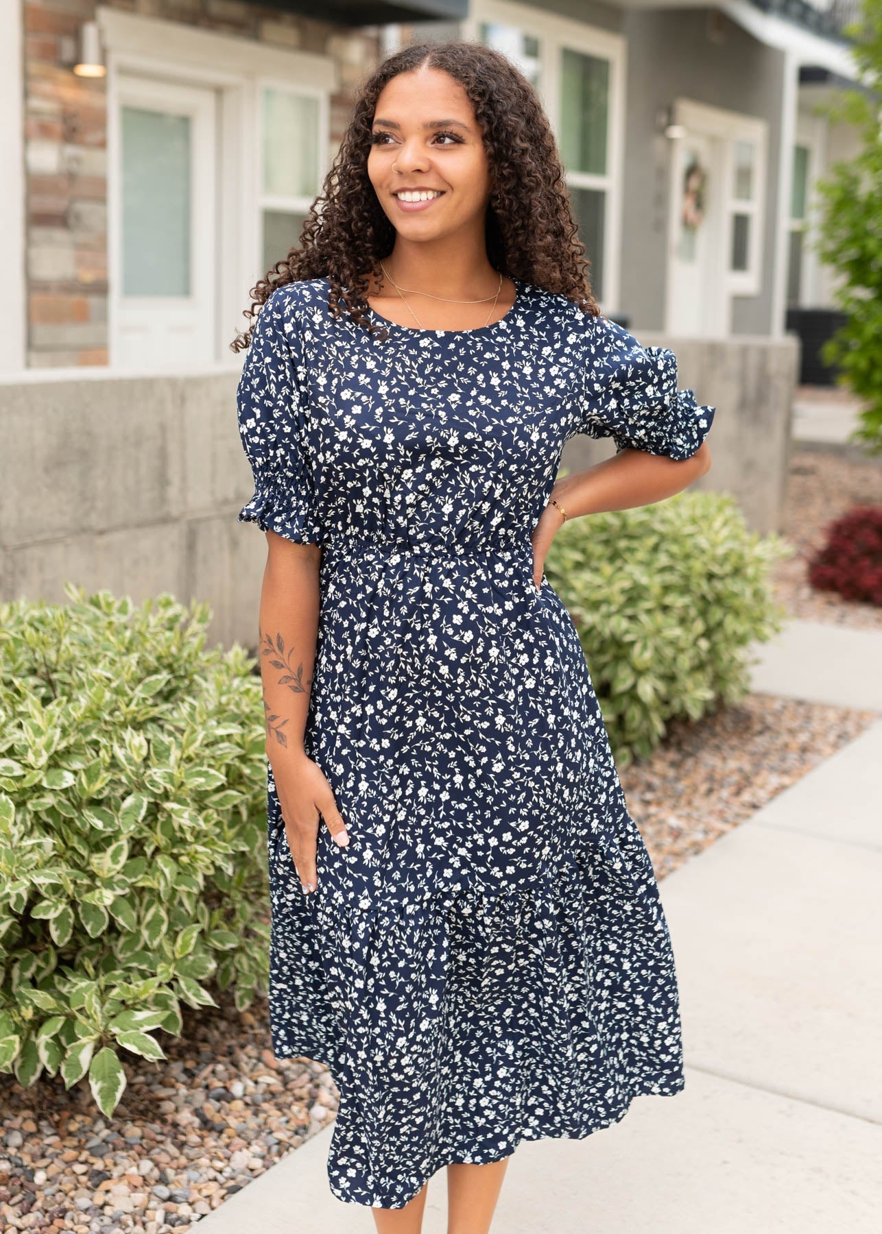 Rebecca Navy Floral Dress