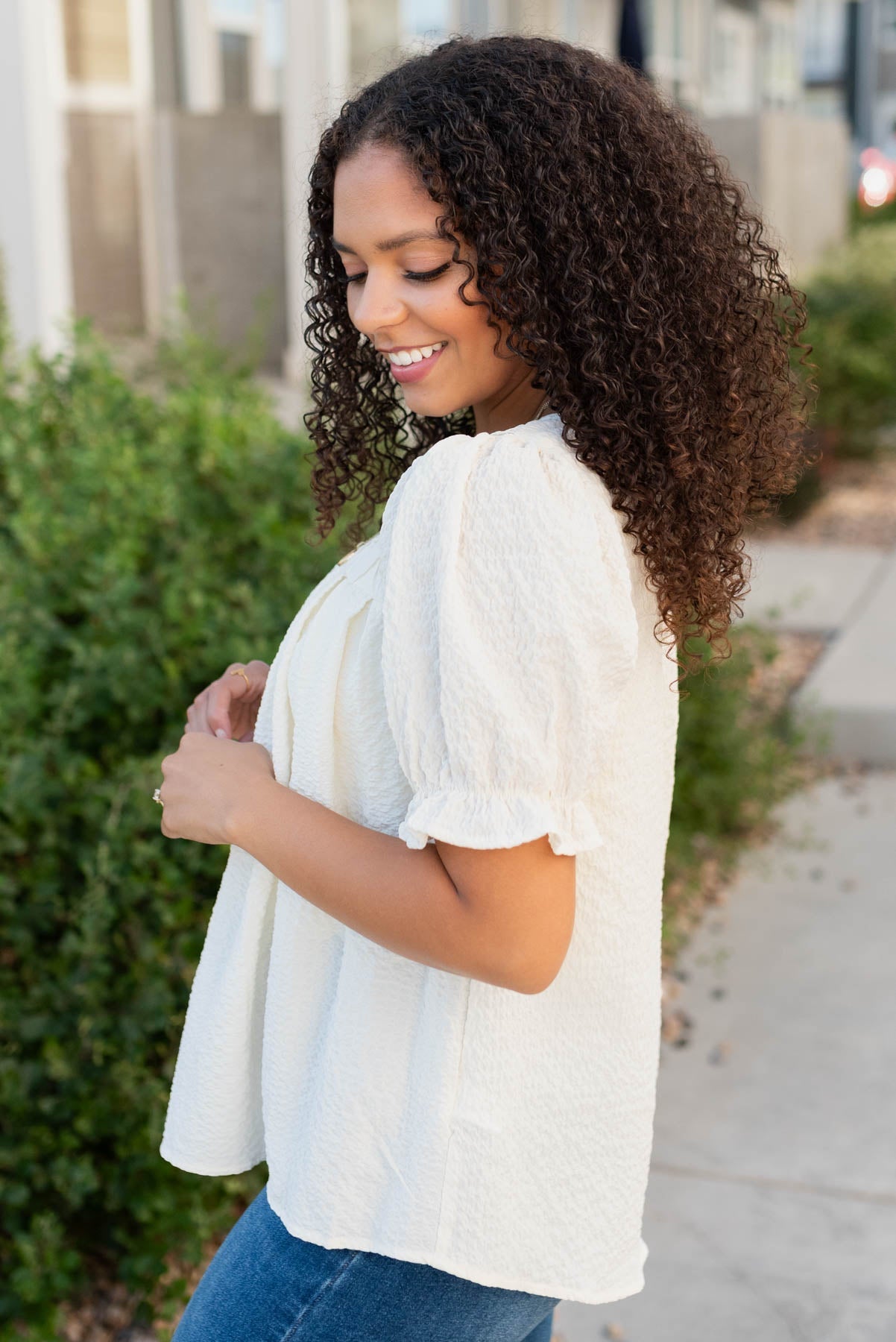 Reese Ivory Blouse