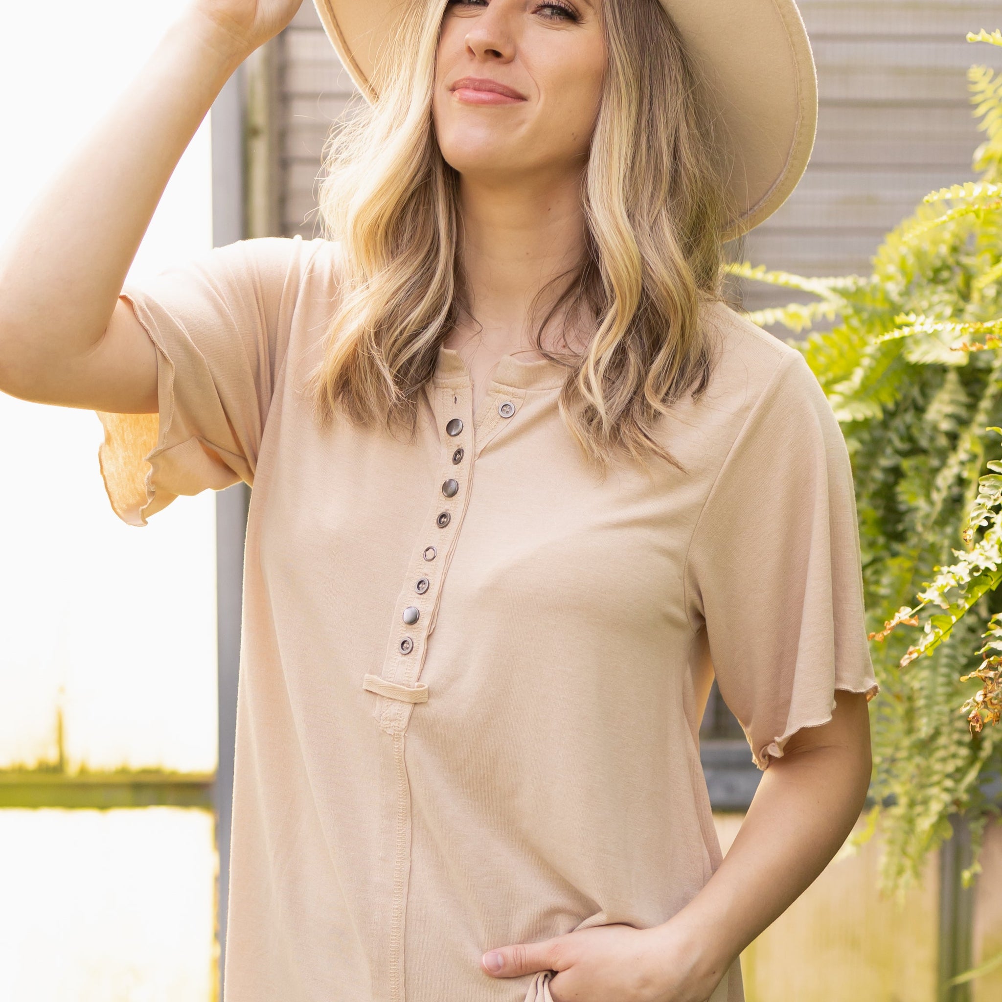 Rhea Beige Top