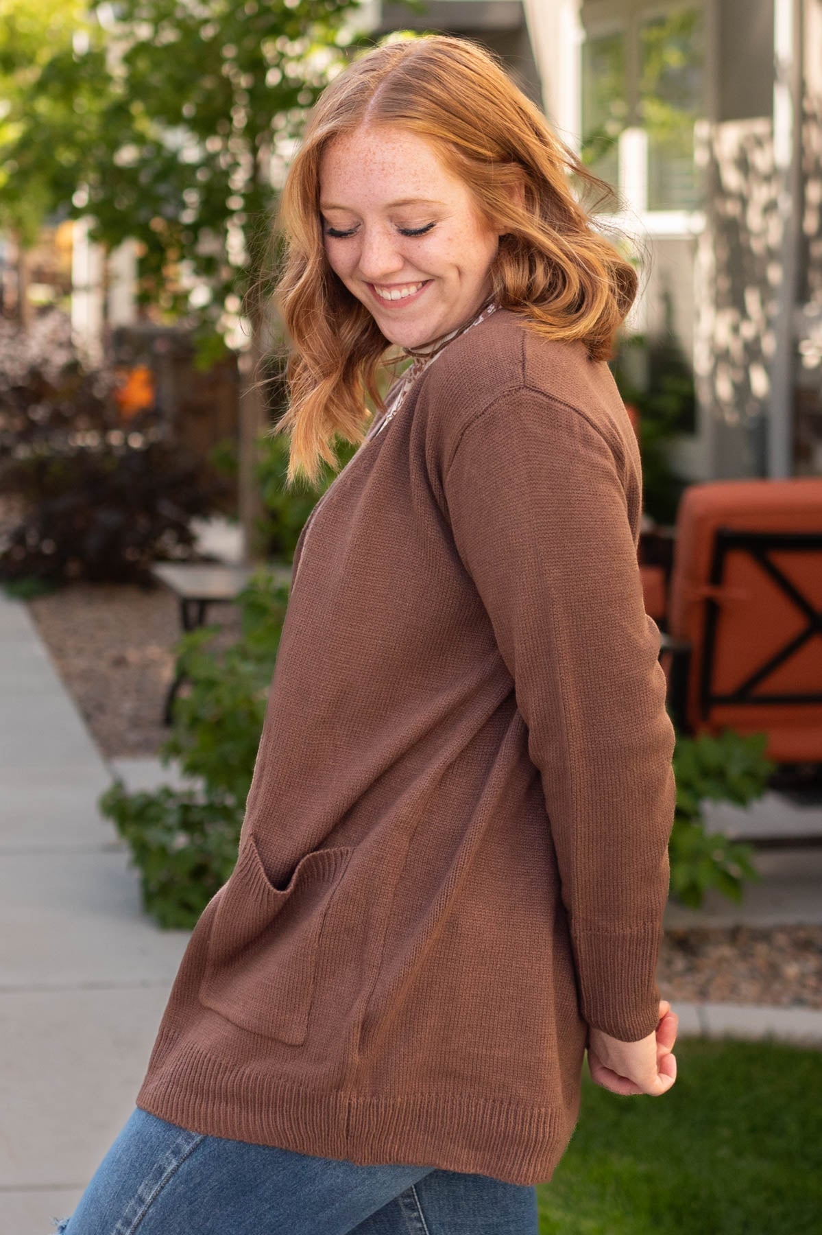 Rhea Chocolate Cardigan
