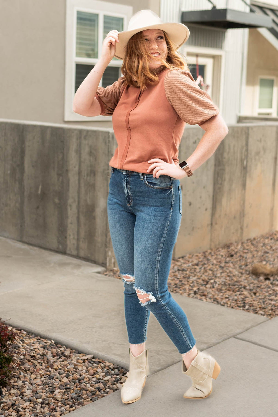 Rochelle Cinnamon Top
