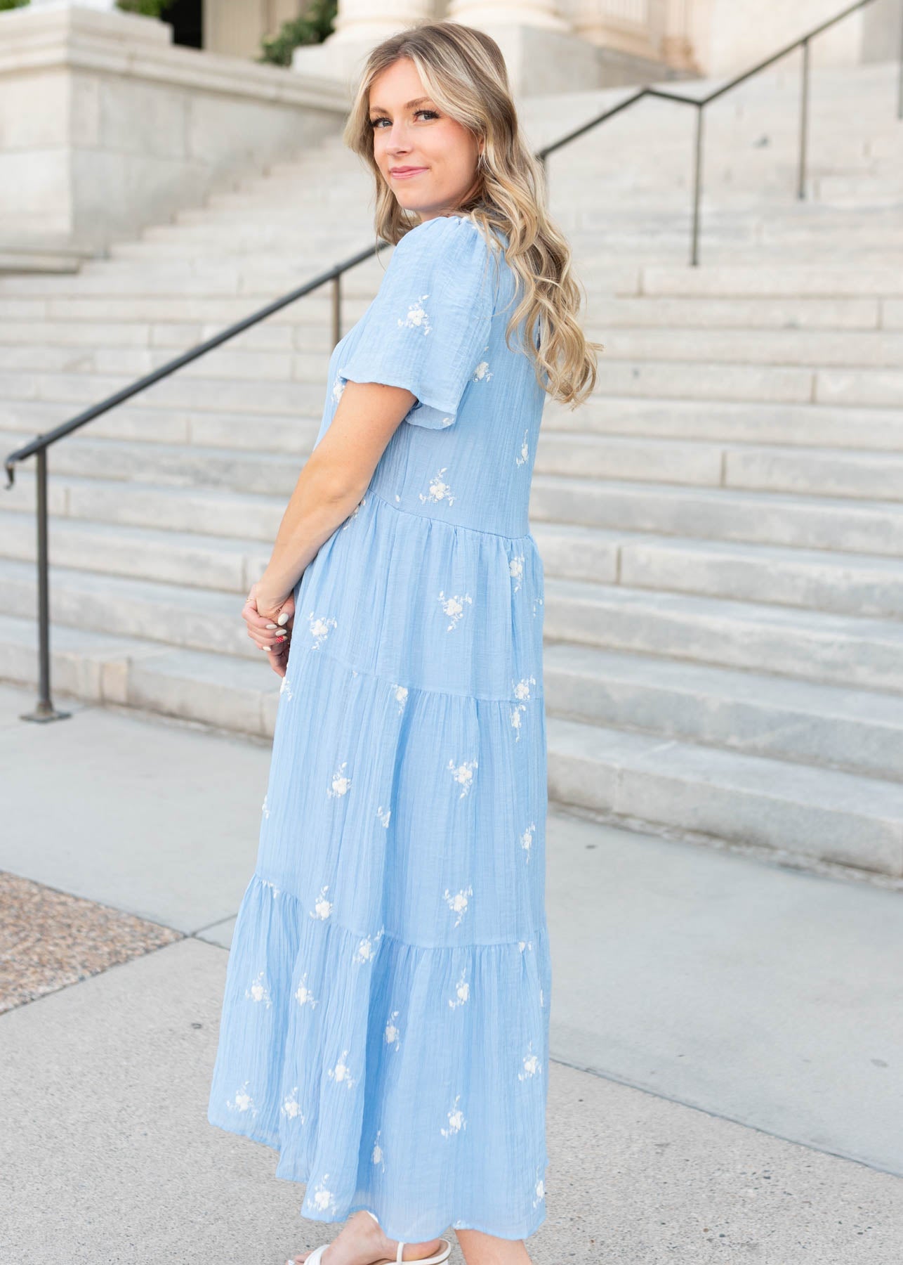 Rosa Blue Floral Dress