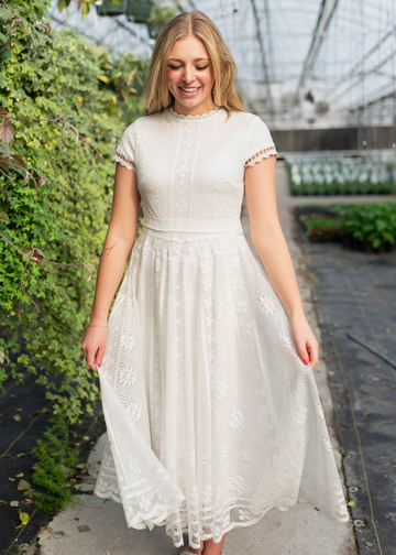 Rosalia Ivory Lace Dress