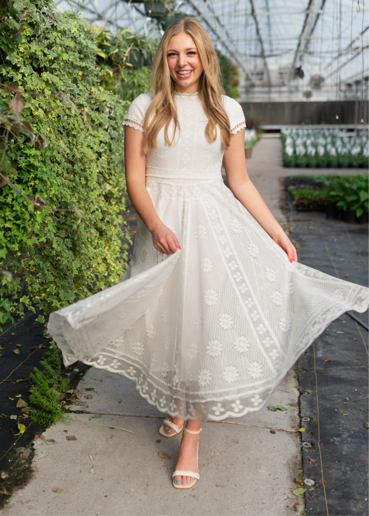 Rosalia Ivory Lace Dress