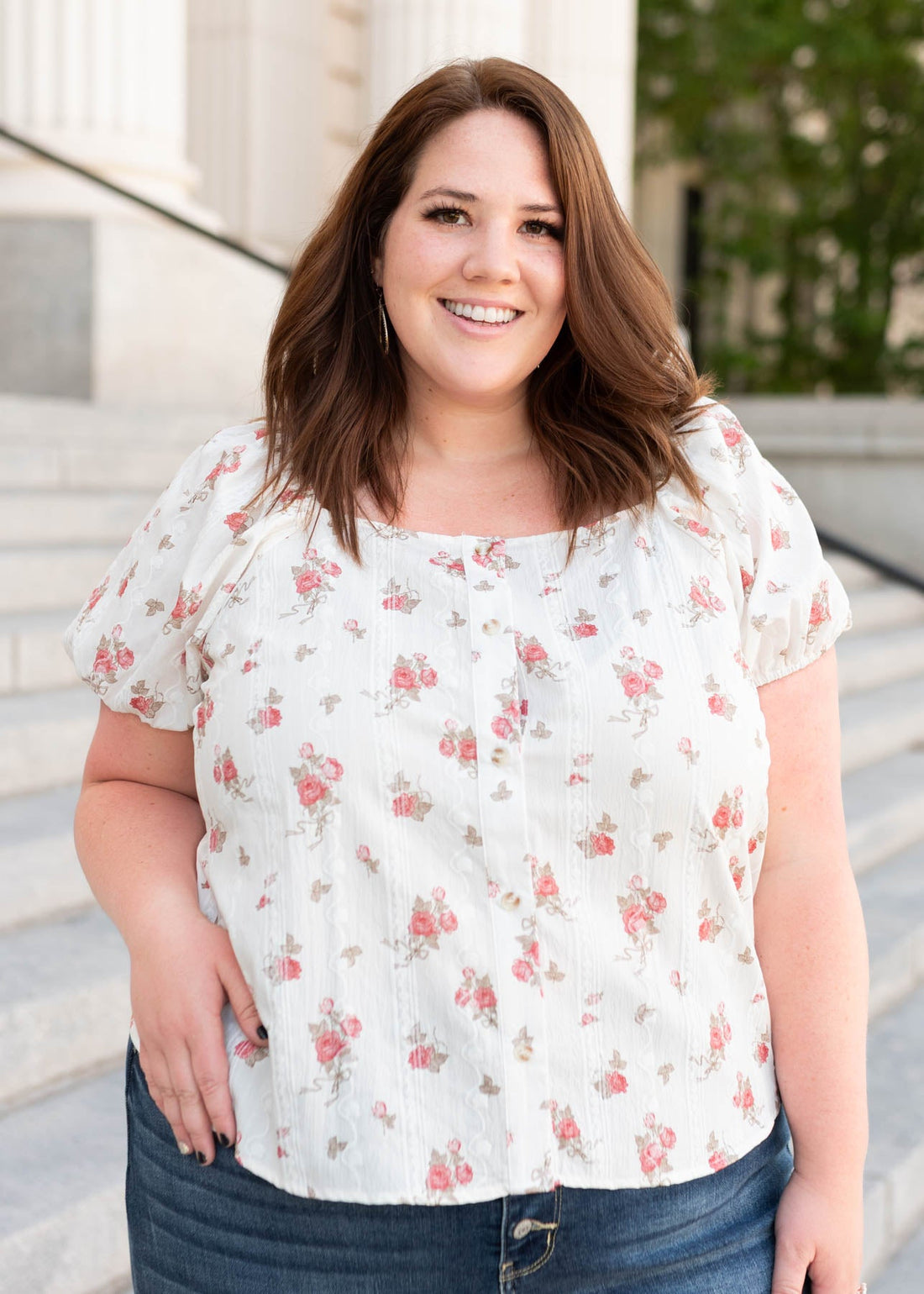 Rosie Ivory Floral Top