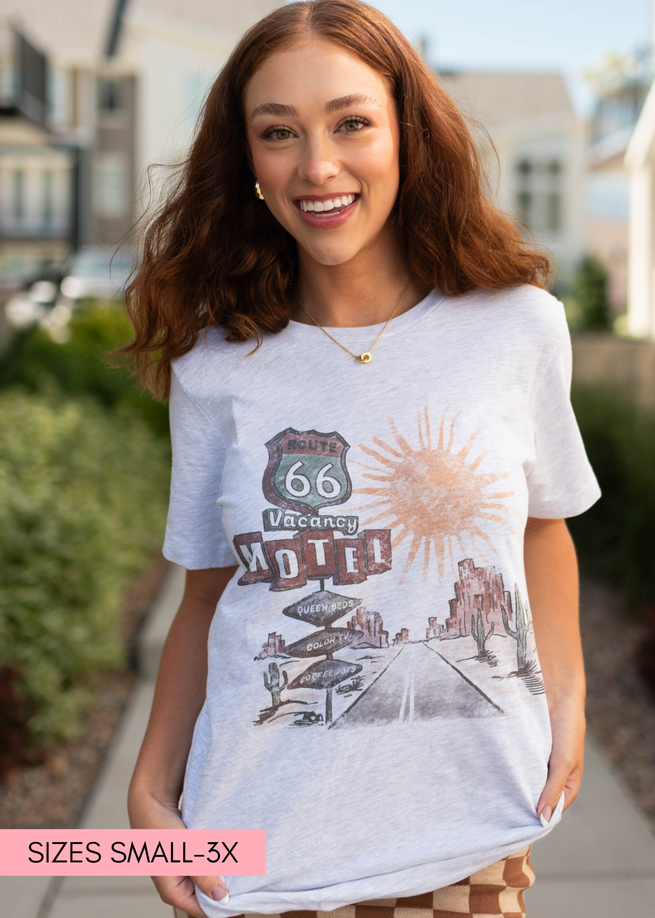 Route 66 Ash Grey Tee